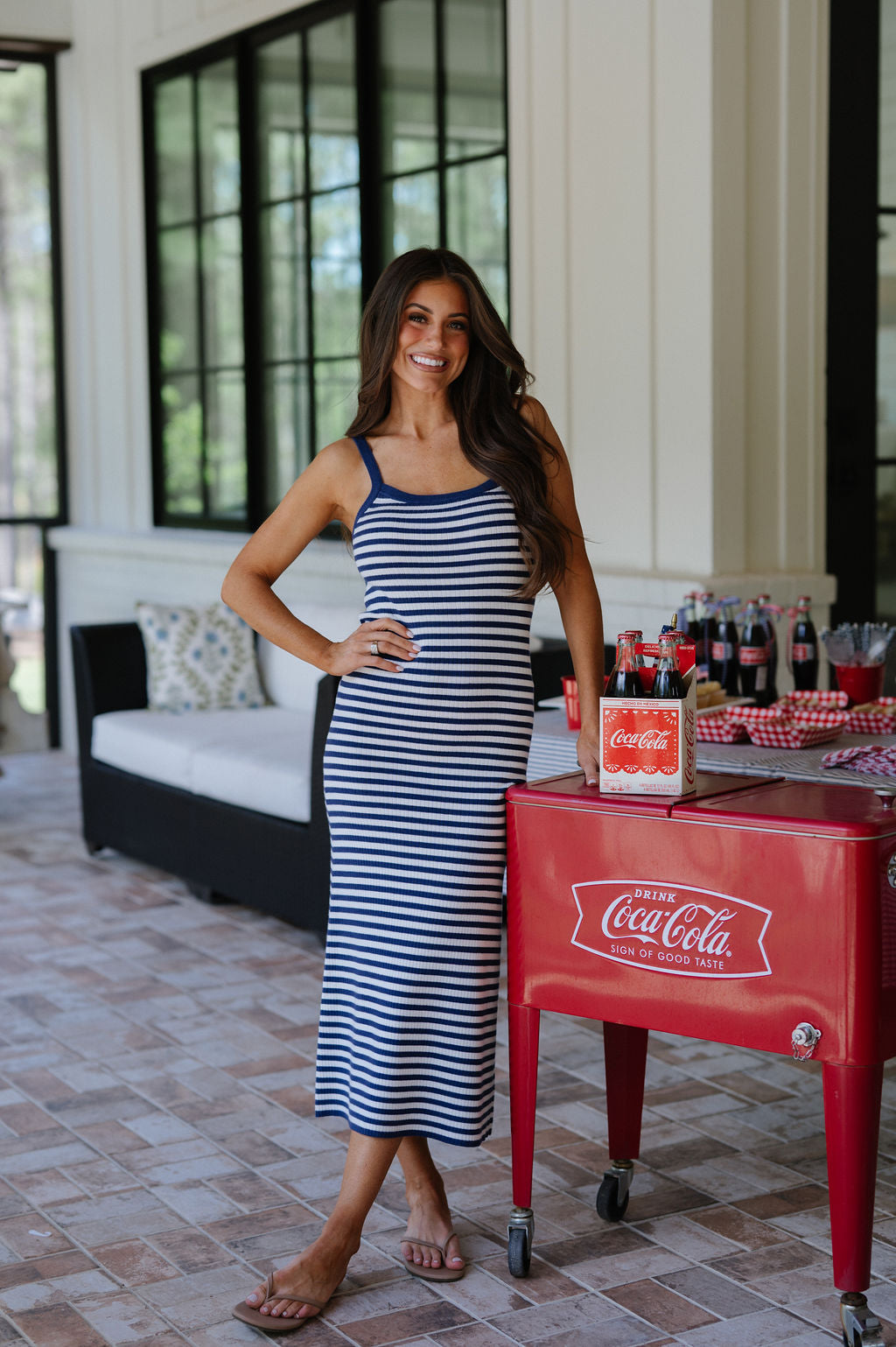 Rhode Bodycon Dress-Navy