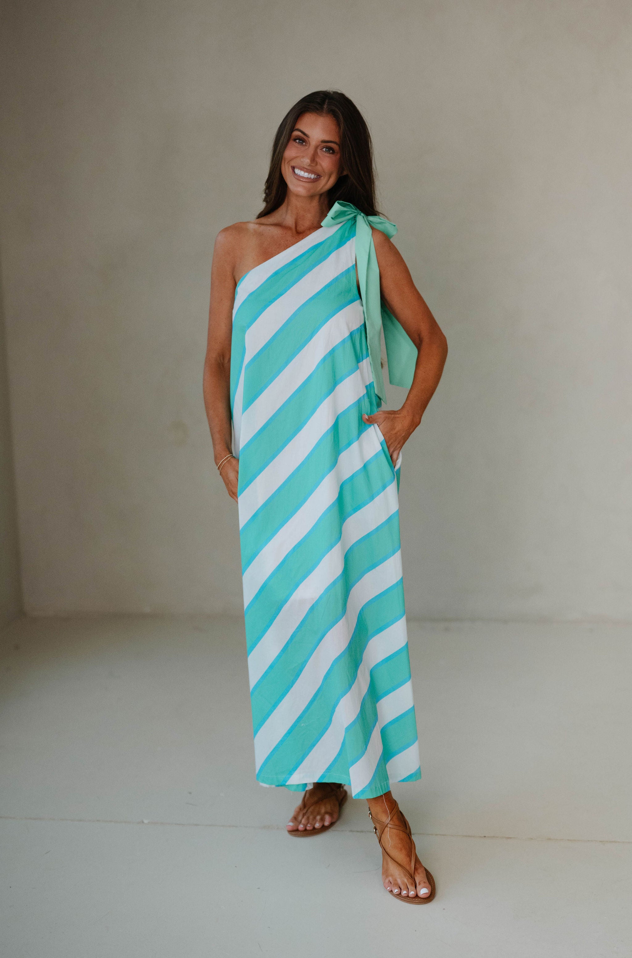 Layla Midi Dress-Mint