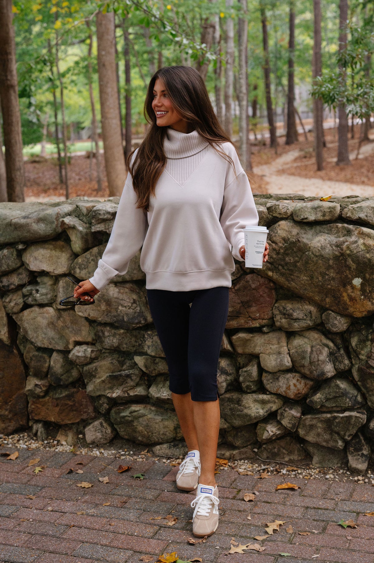 Avery Scuba Turtleneck-Mocha Cream