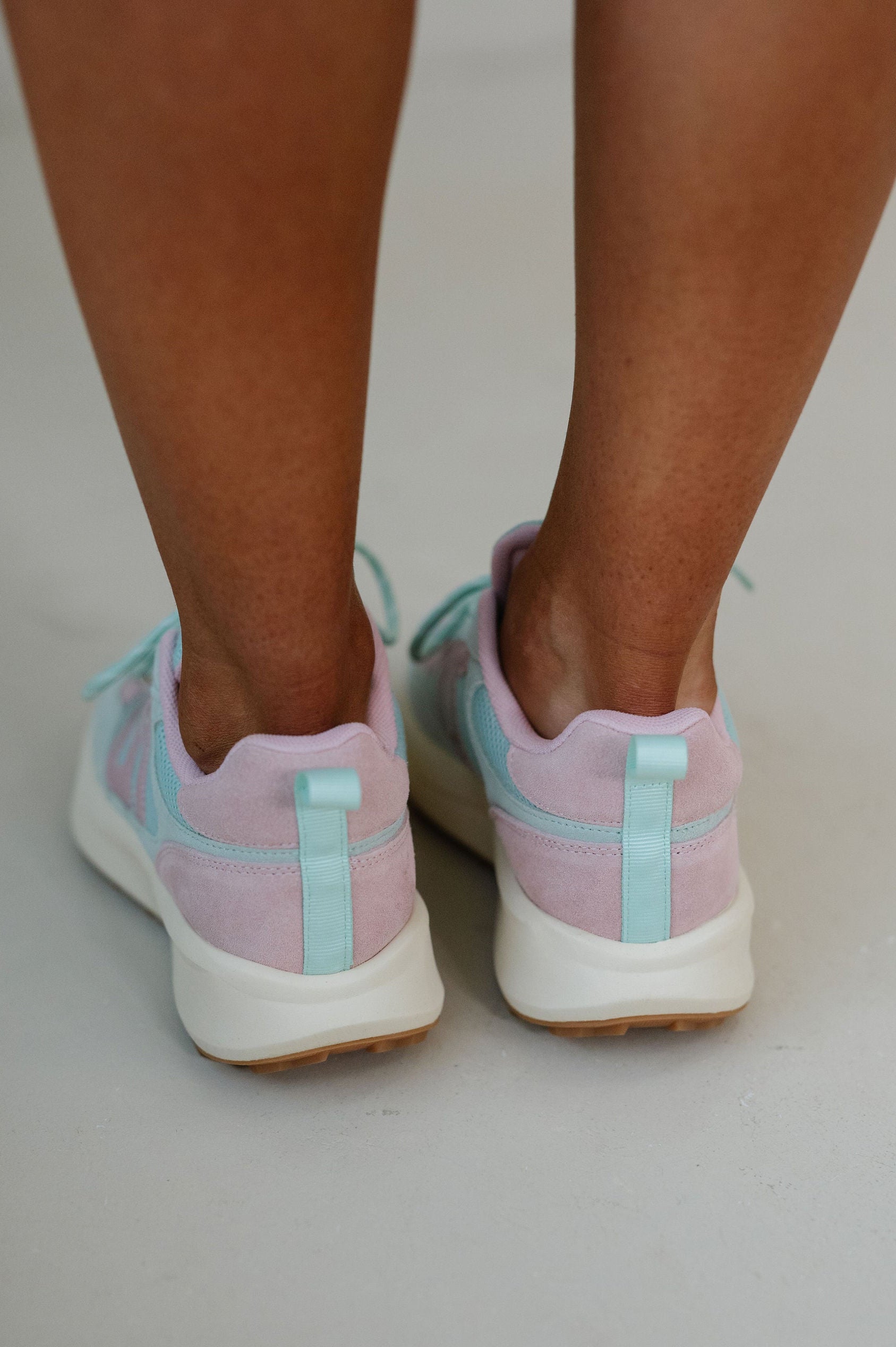 Back 70 Lightning Sneakers-Light Green/Pink