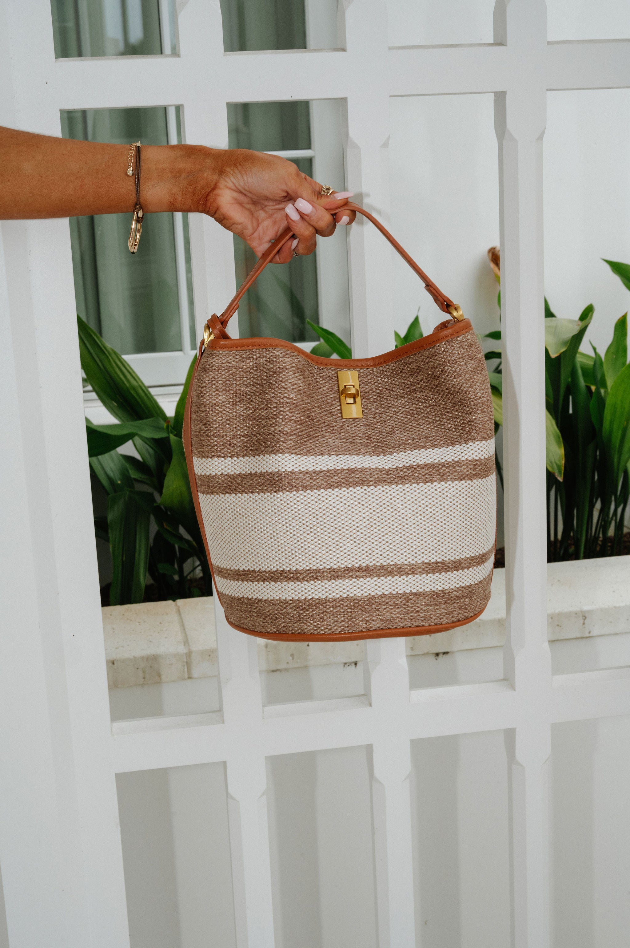 Mirella Bucket Bag-Tan