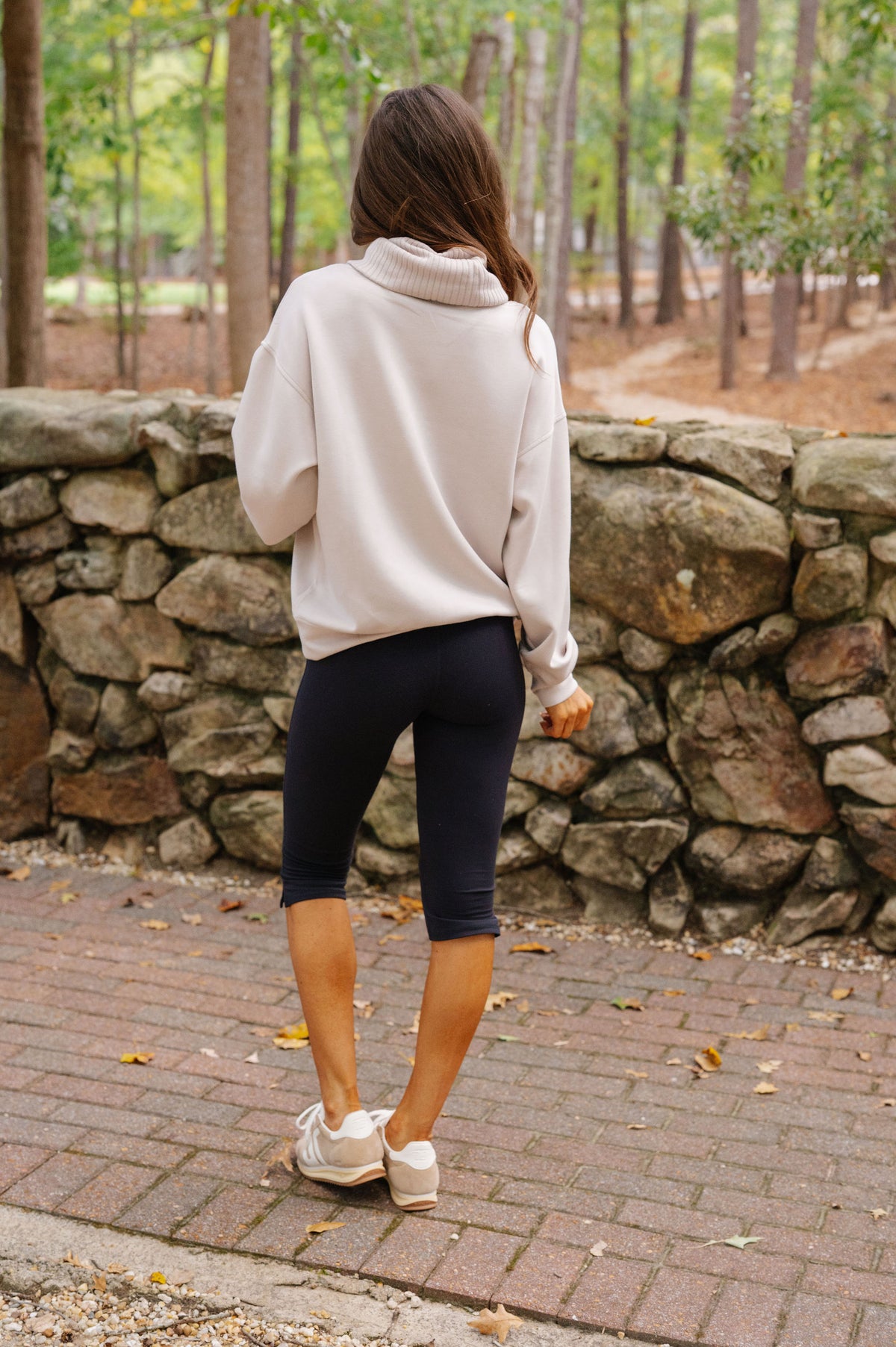 Avery Scuba Turtleneck-Mocha Cream
