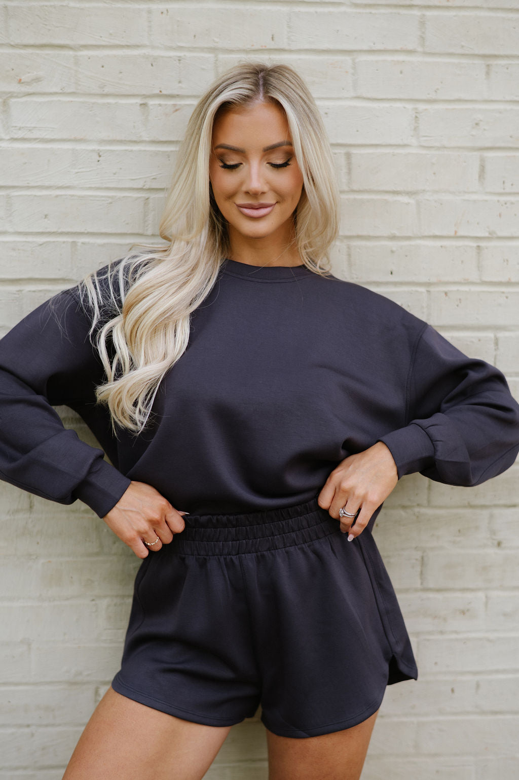 Raxton Shorts Set- Dark Slate Grey