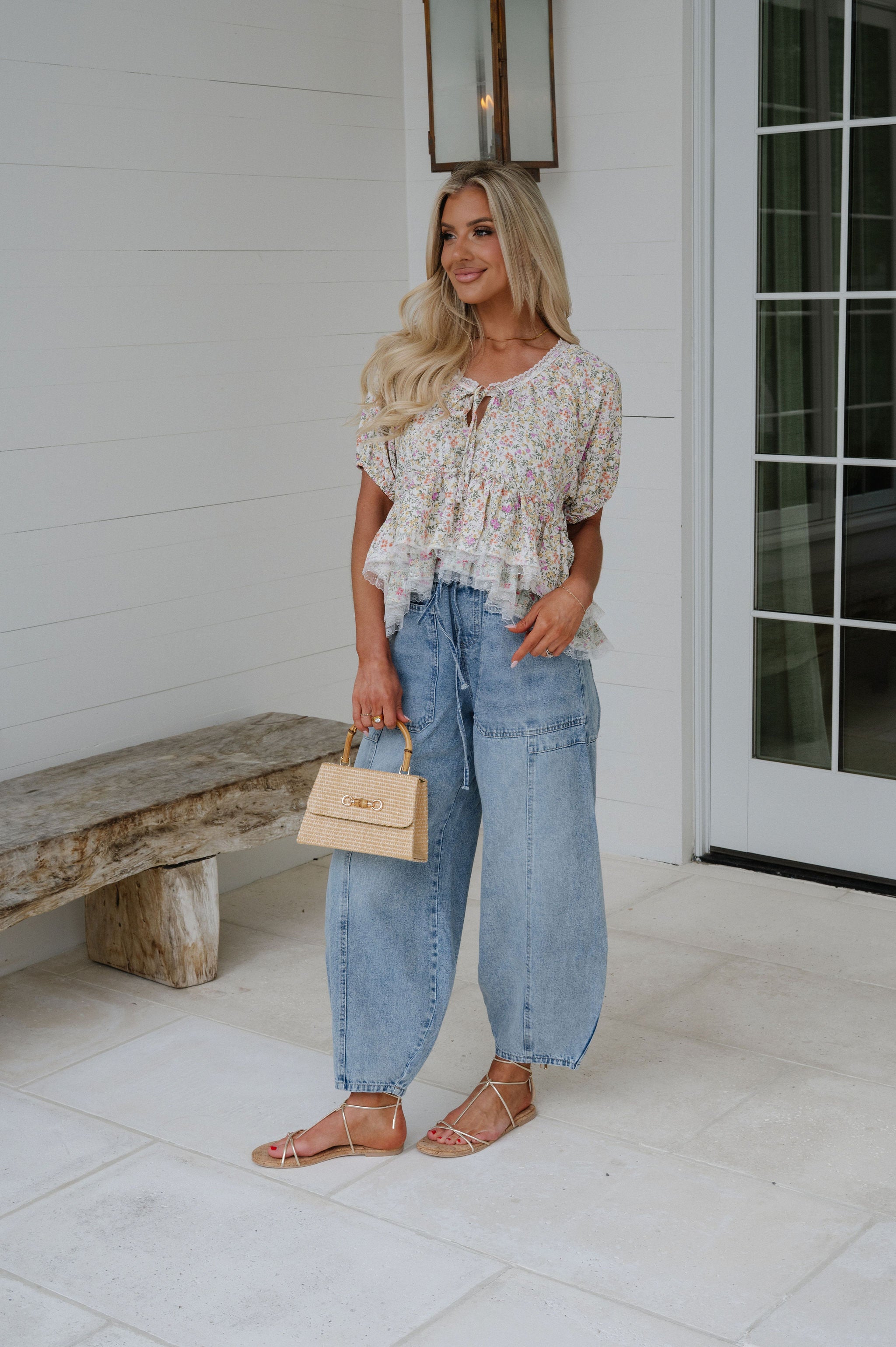 Holly Drawstring Barrel Jeans