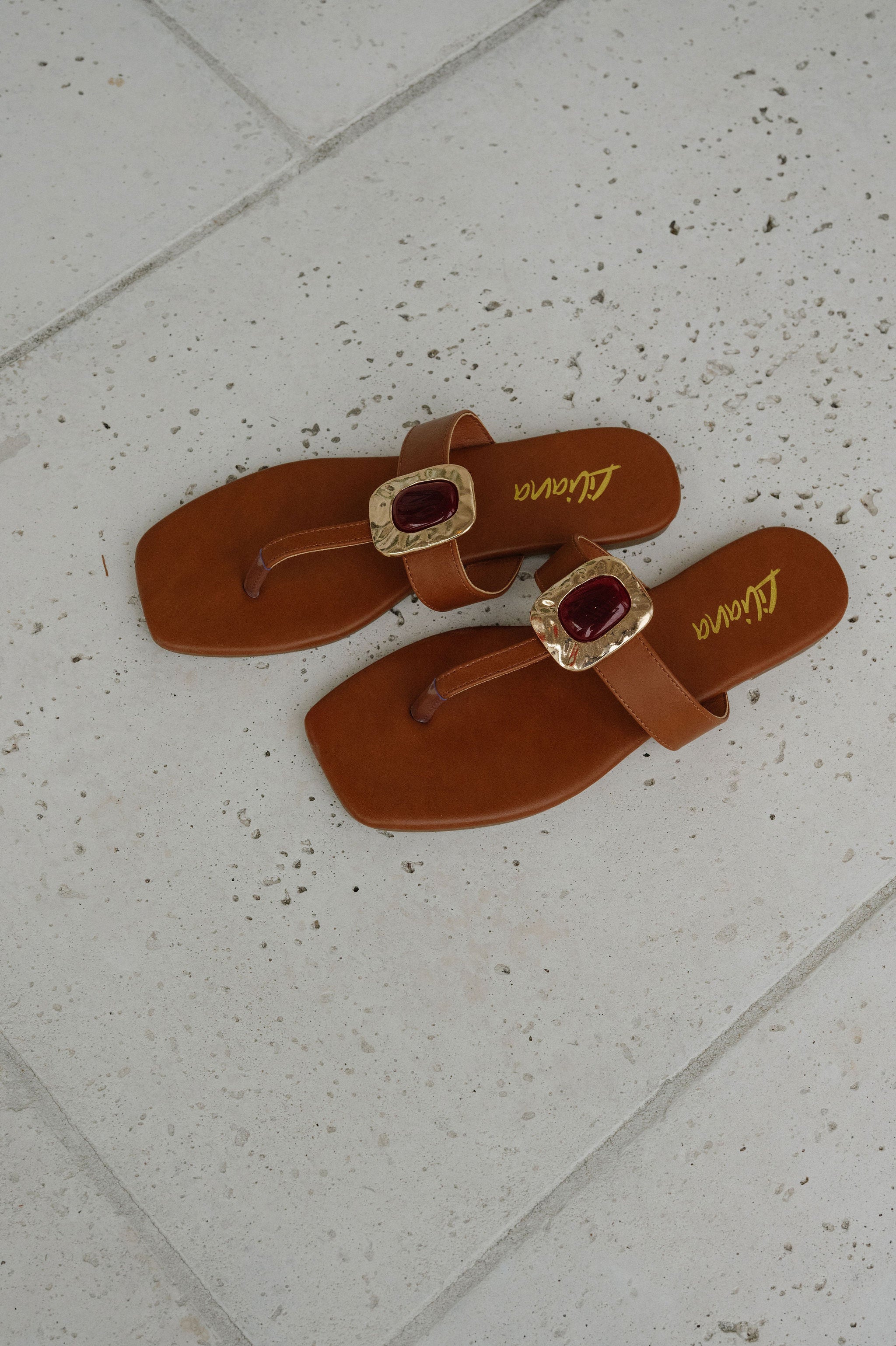Mizzy Stone Sandal-Tan