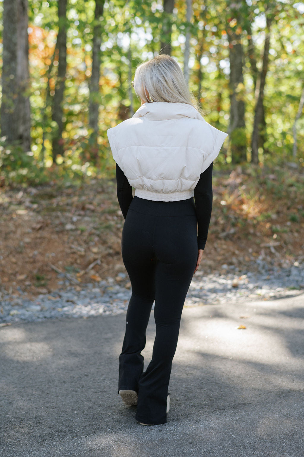 DOORBUSTER// Meagan Puffer Vest-Cream