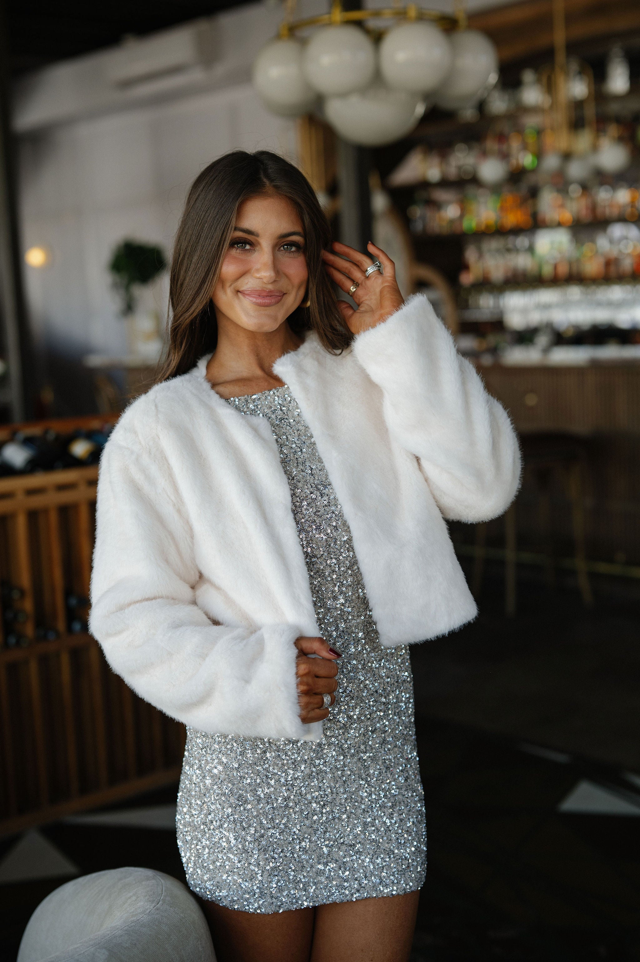 Lewis Cropped Jacket-Ivory