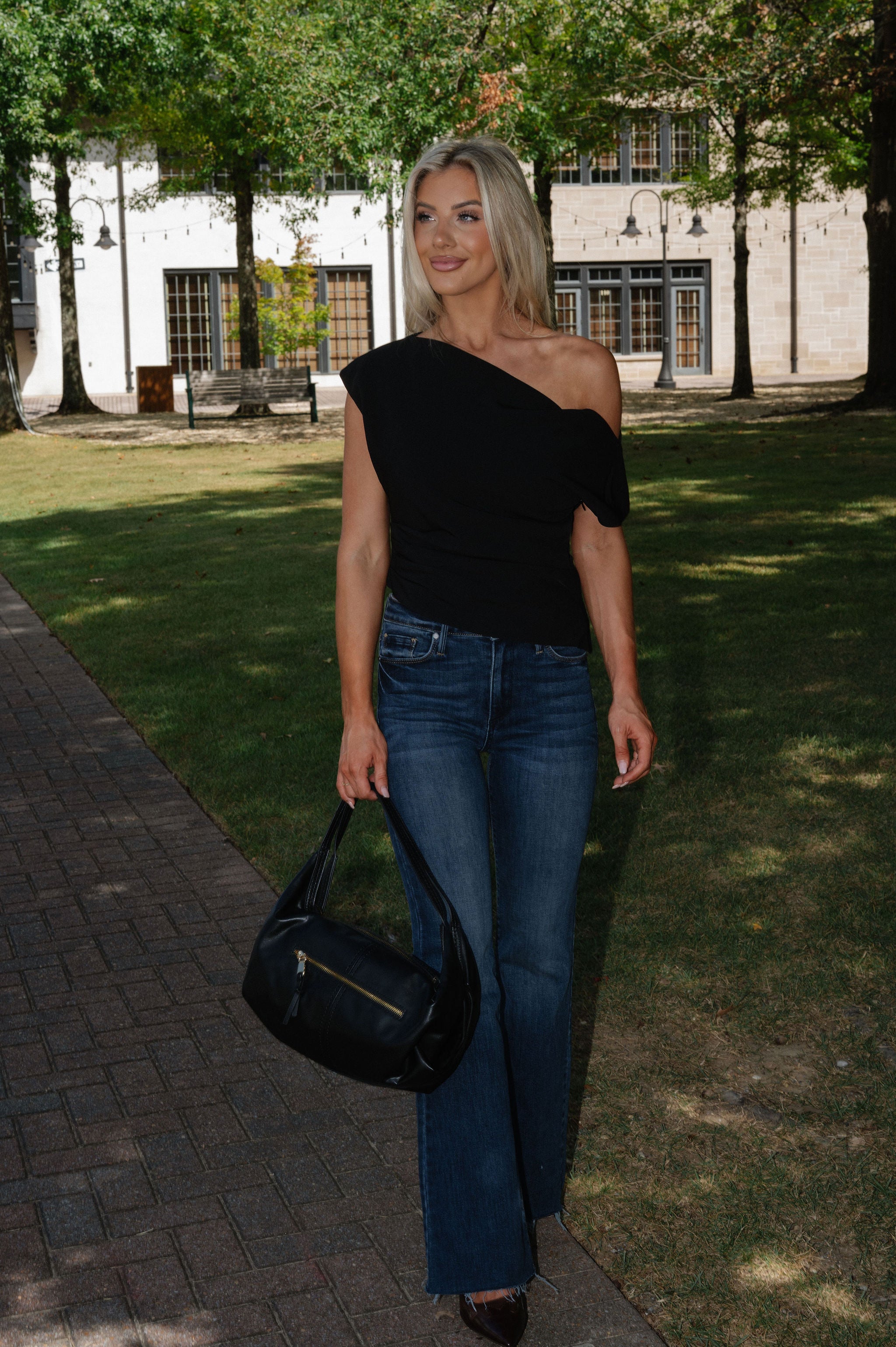 Bruno Asymmetrical Top-Black