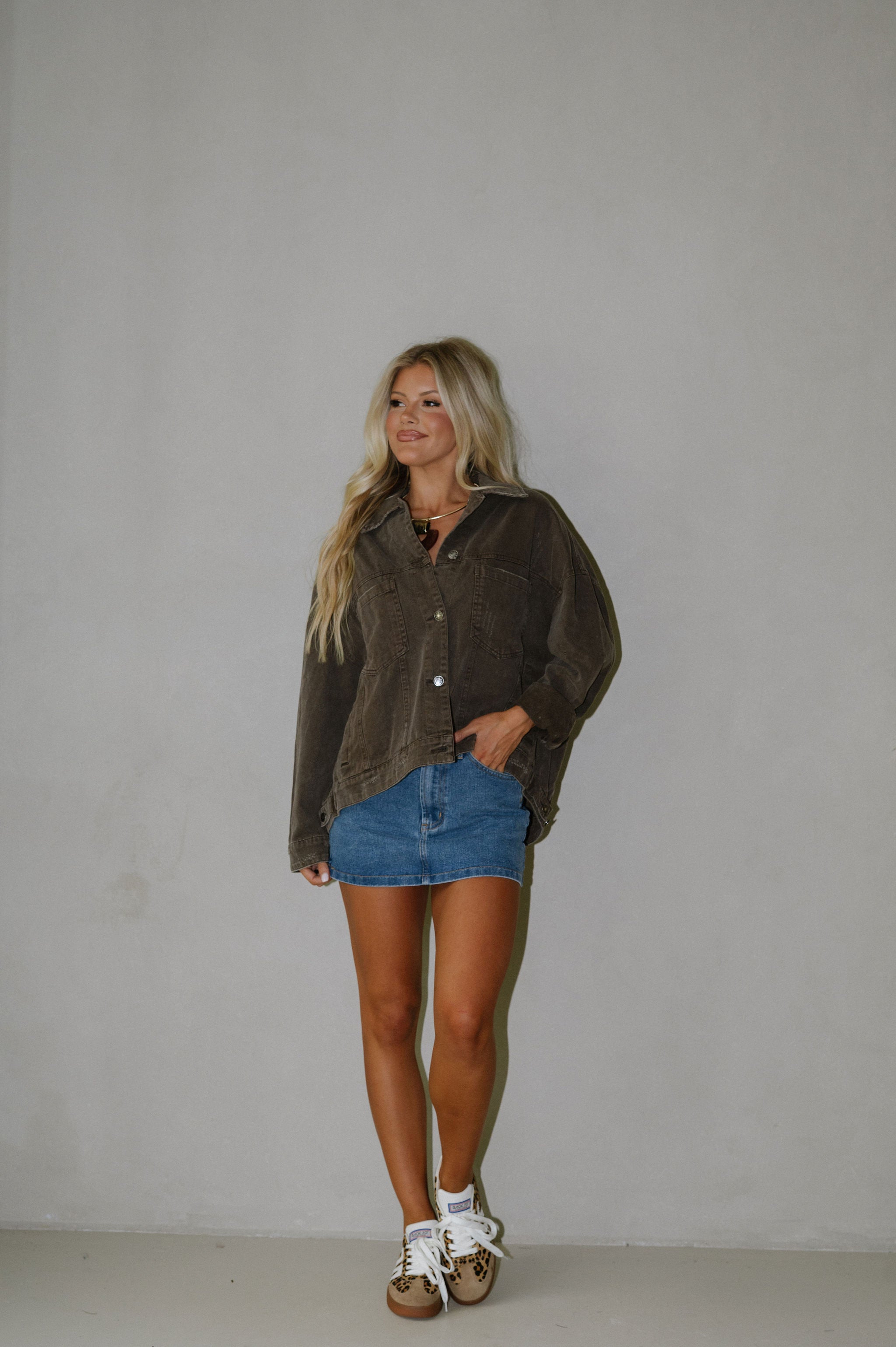 Staple Denim Jacket-Brown