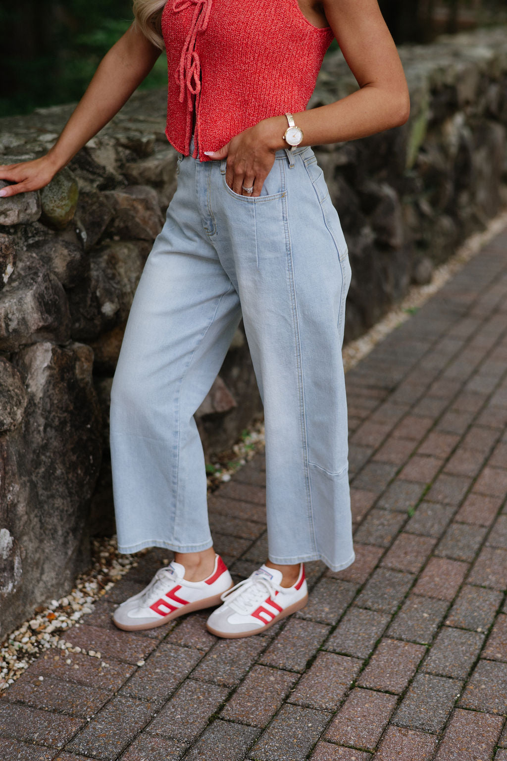 Evelyn Jeans-Ice Denim