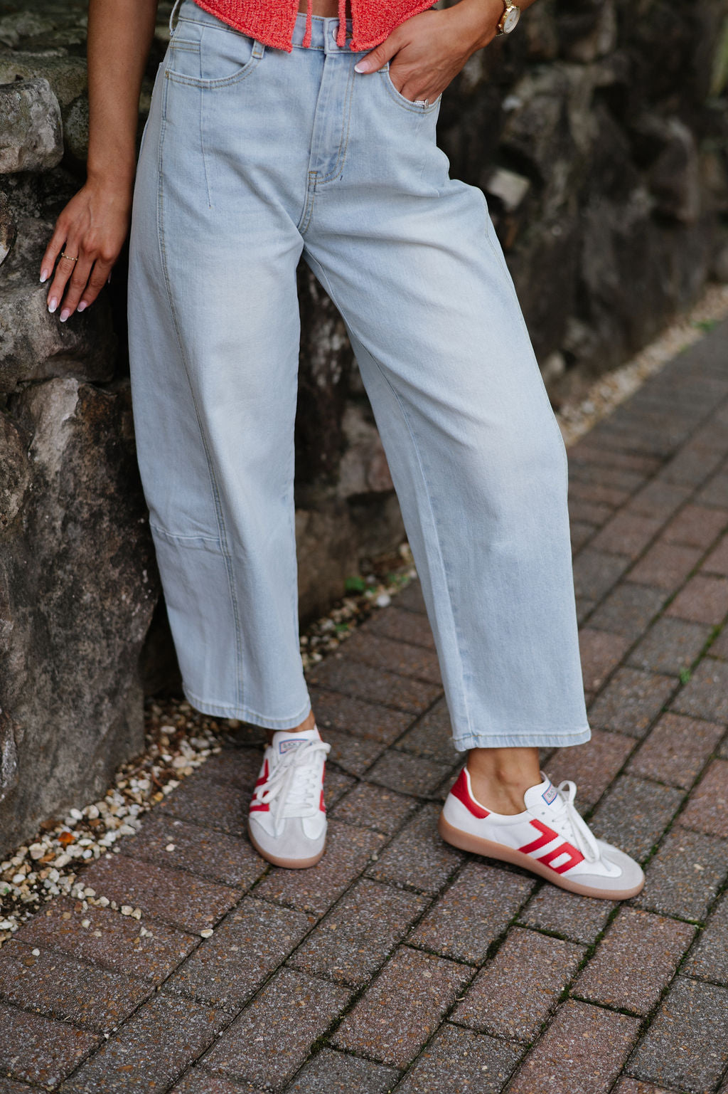 Evelyn Jeans-Ice Denim