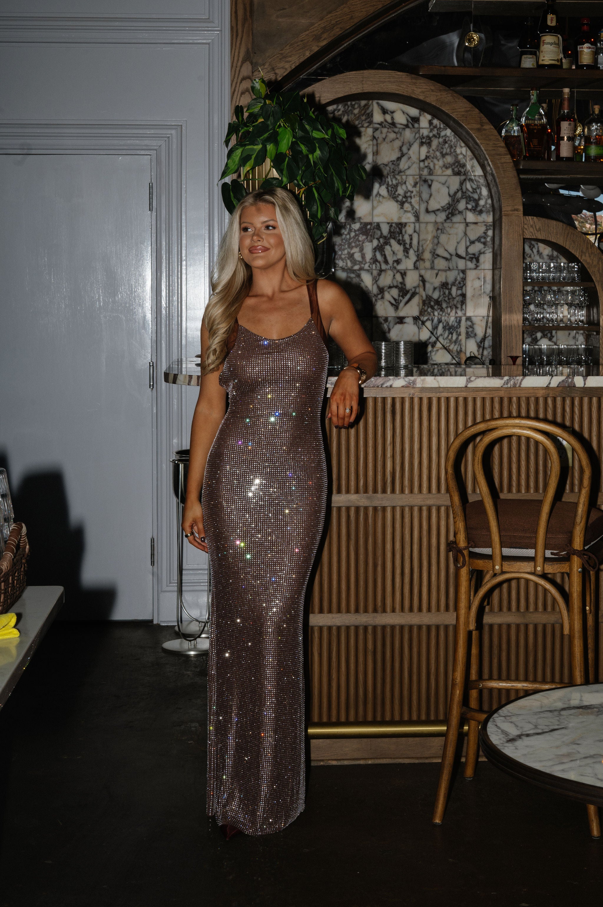 Anastasia Dress-Chocolate