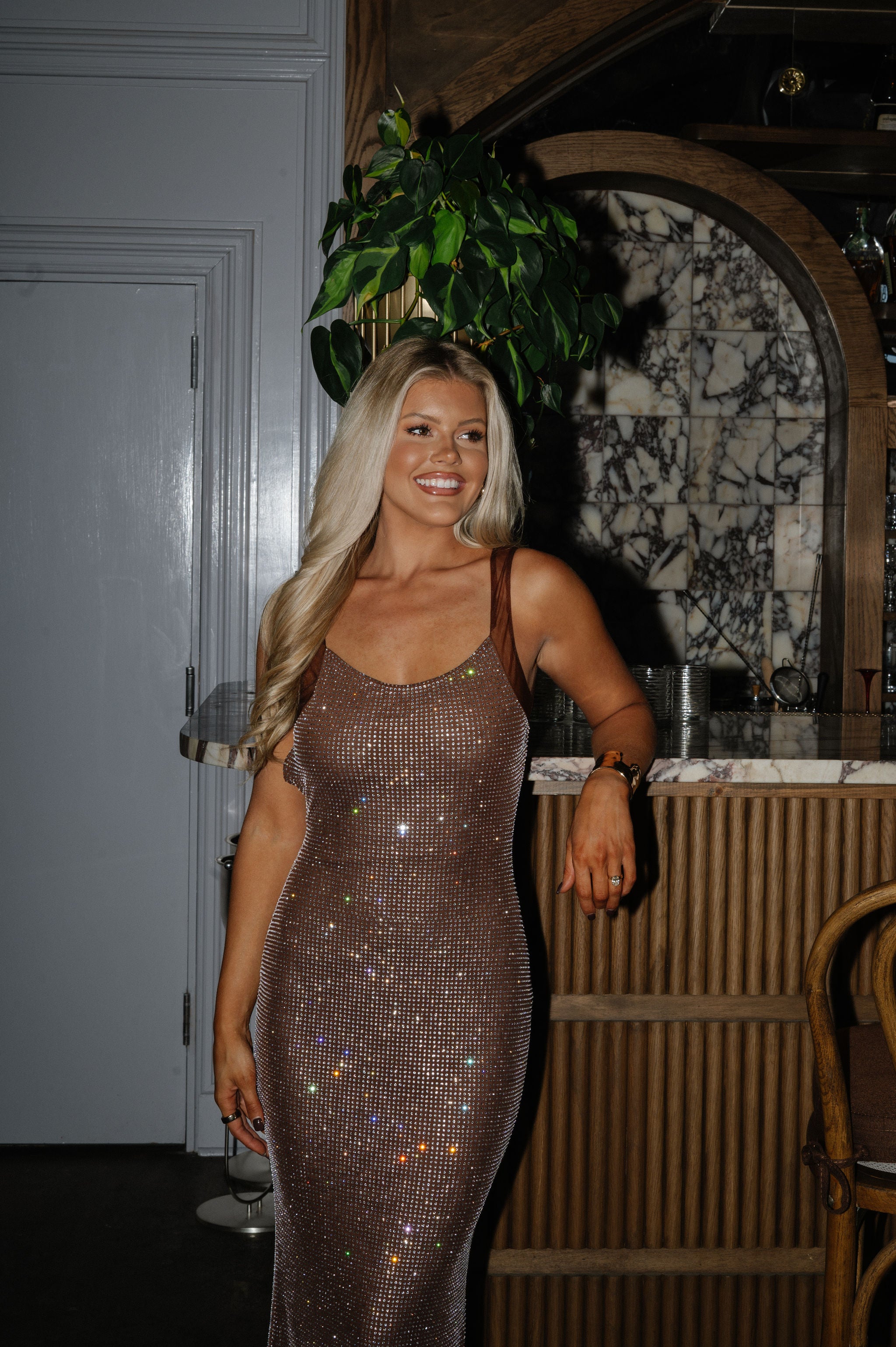 Anastasia Dress-Chocolate