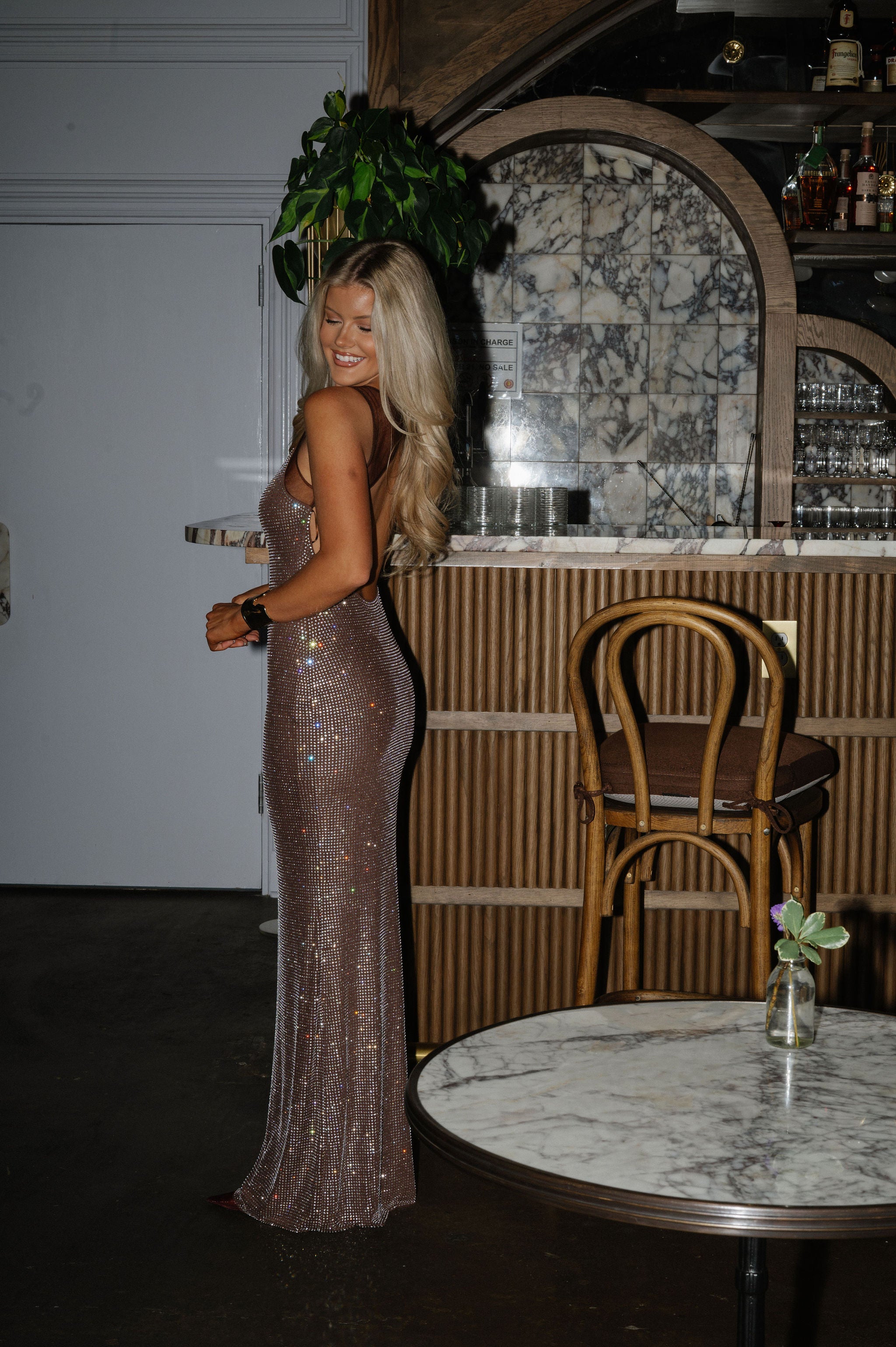 Anastasia Dress-Chocolate