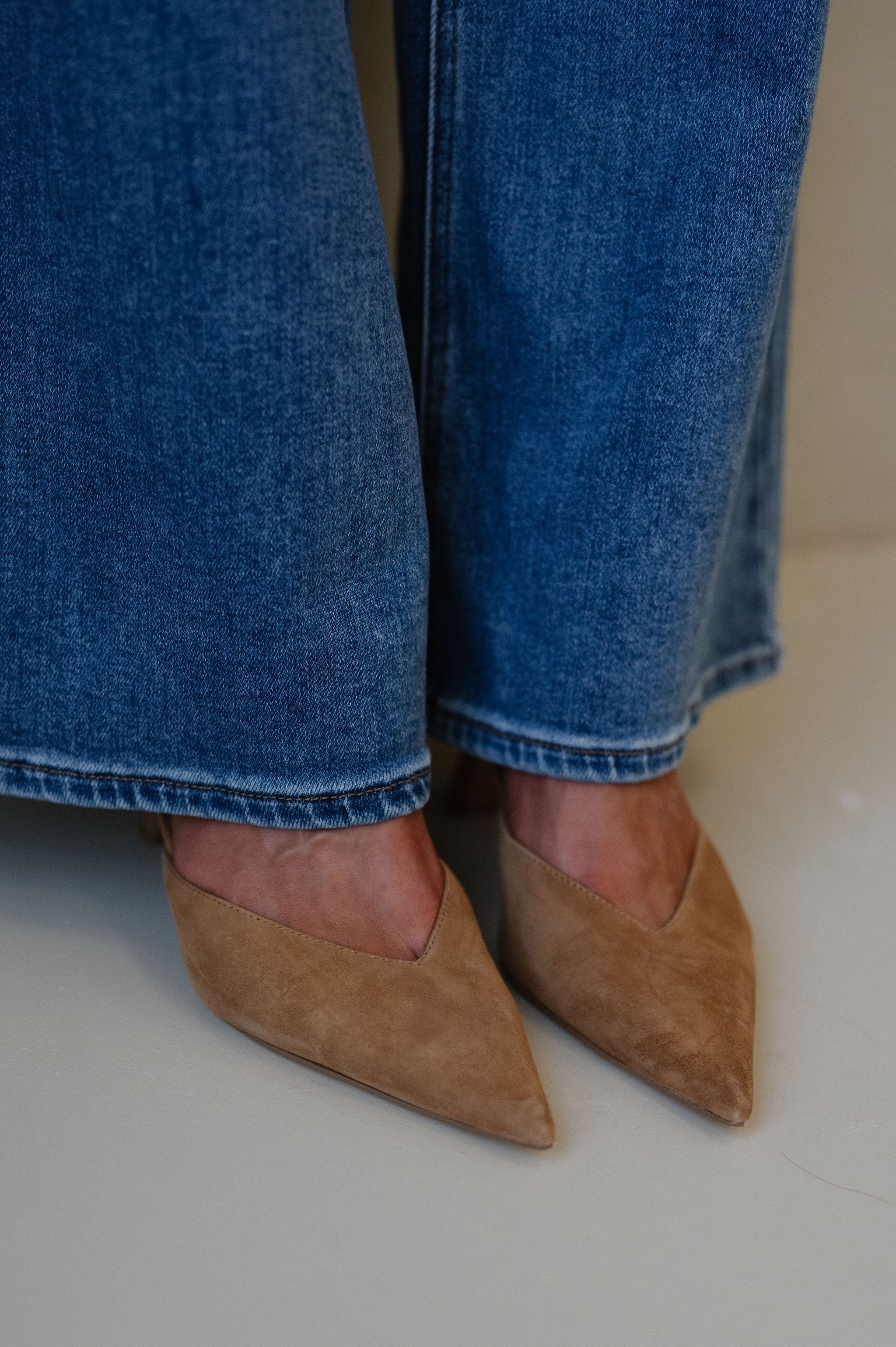 Mod Heel-Chestnut Suede