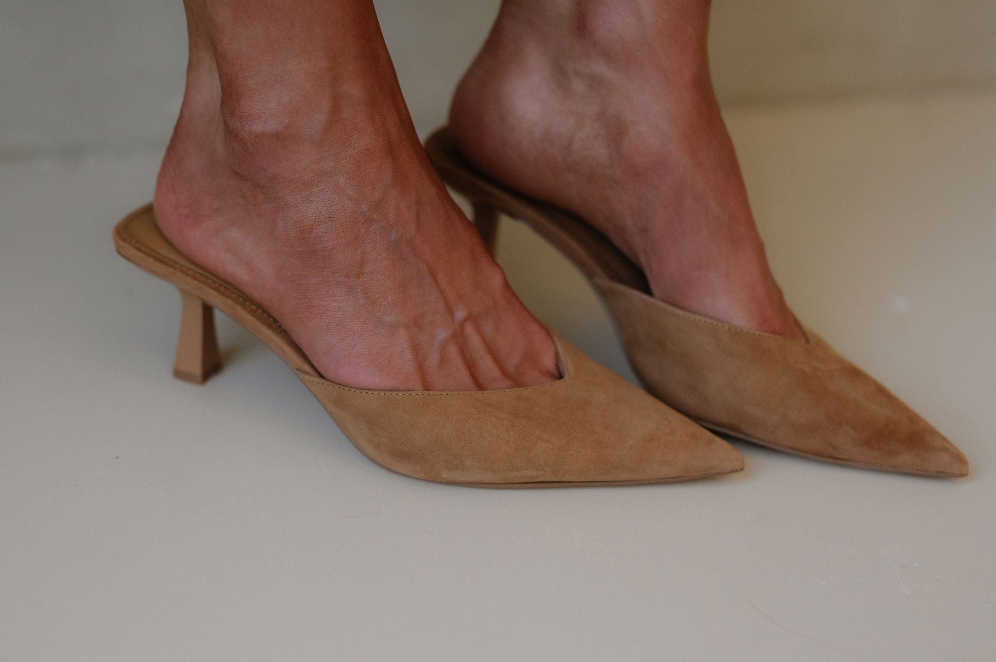 Mod Heel-Chestnut Suede