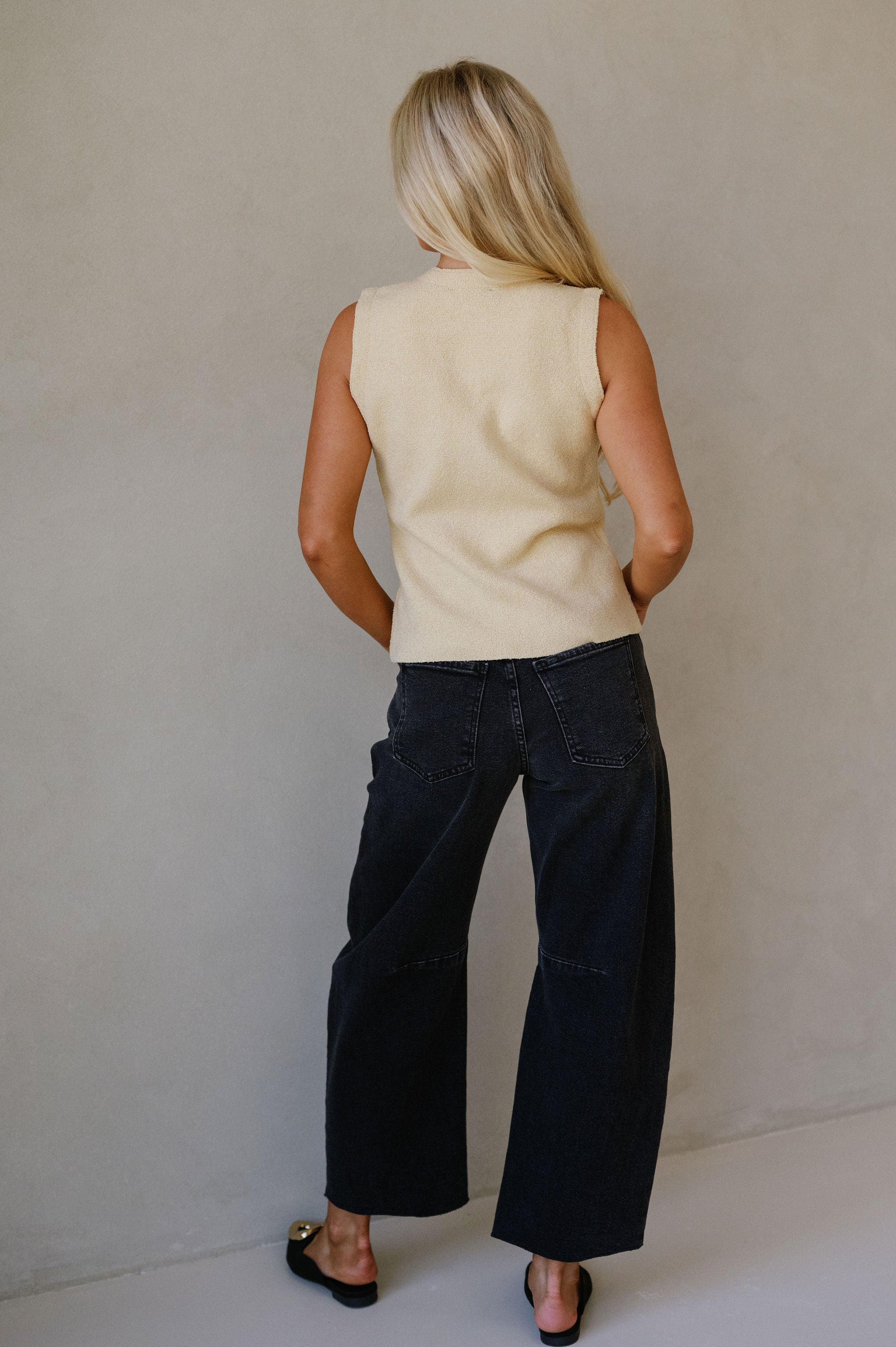 Matthew Barrel Jeans-Washed Black