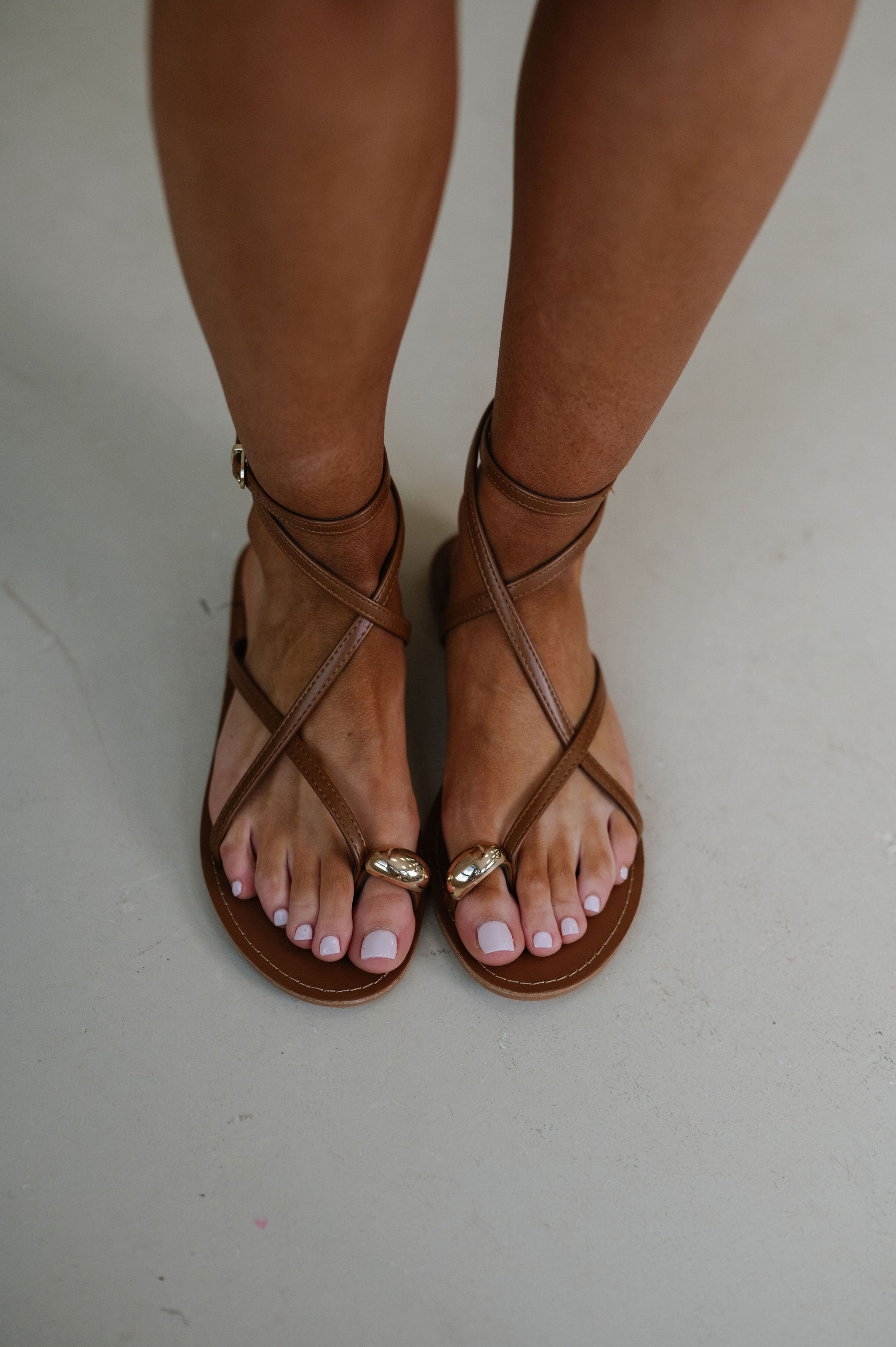 Marleigh Strappy Sandal- Tan