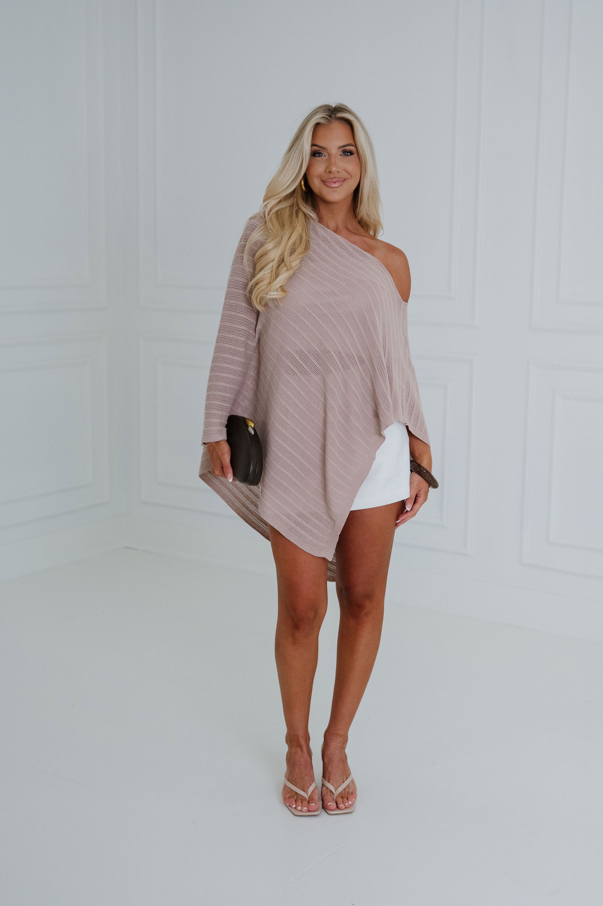 Jamie Poncho Top-Mocha