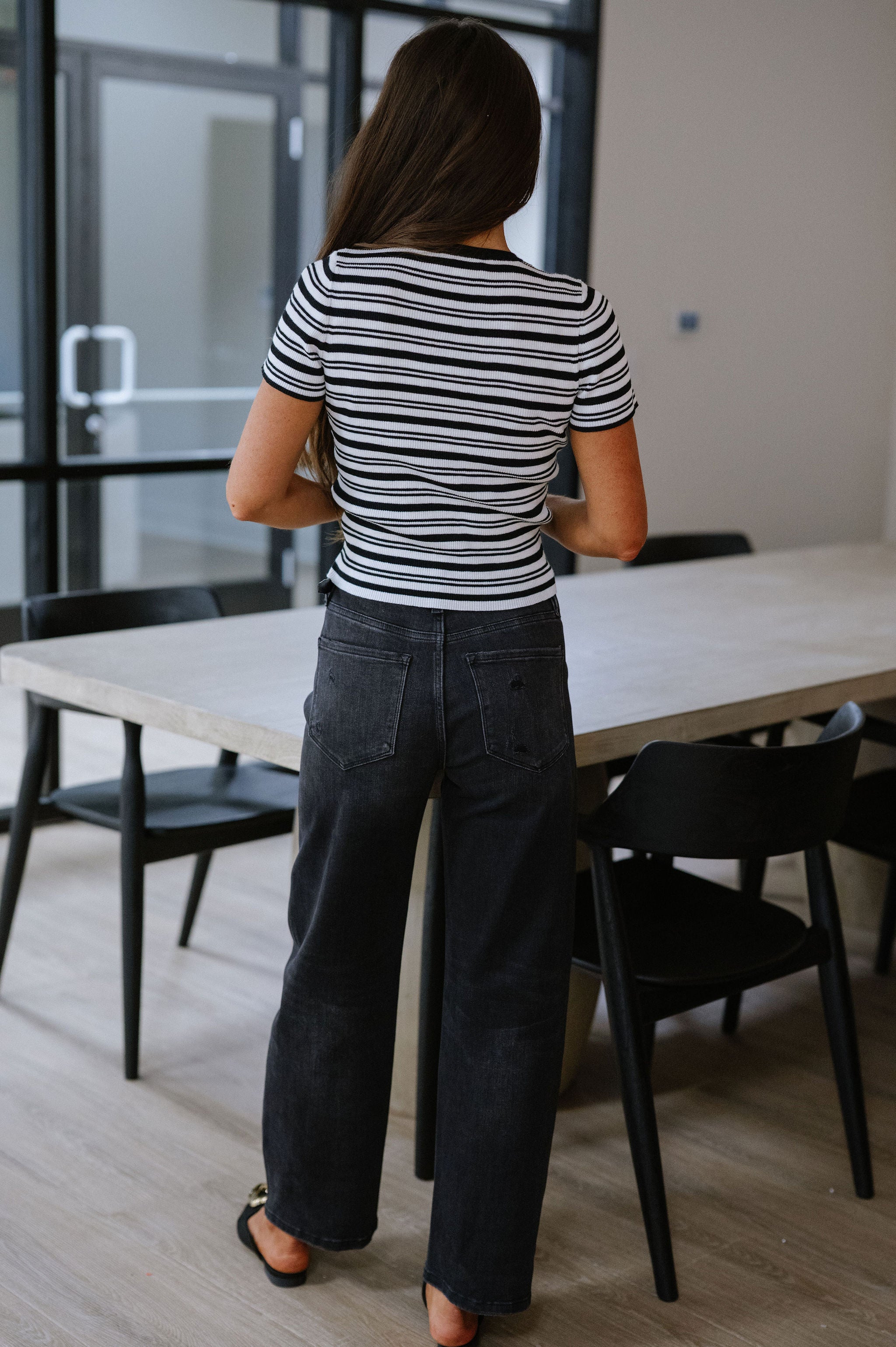 Striped Knit Top