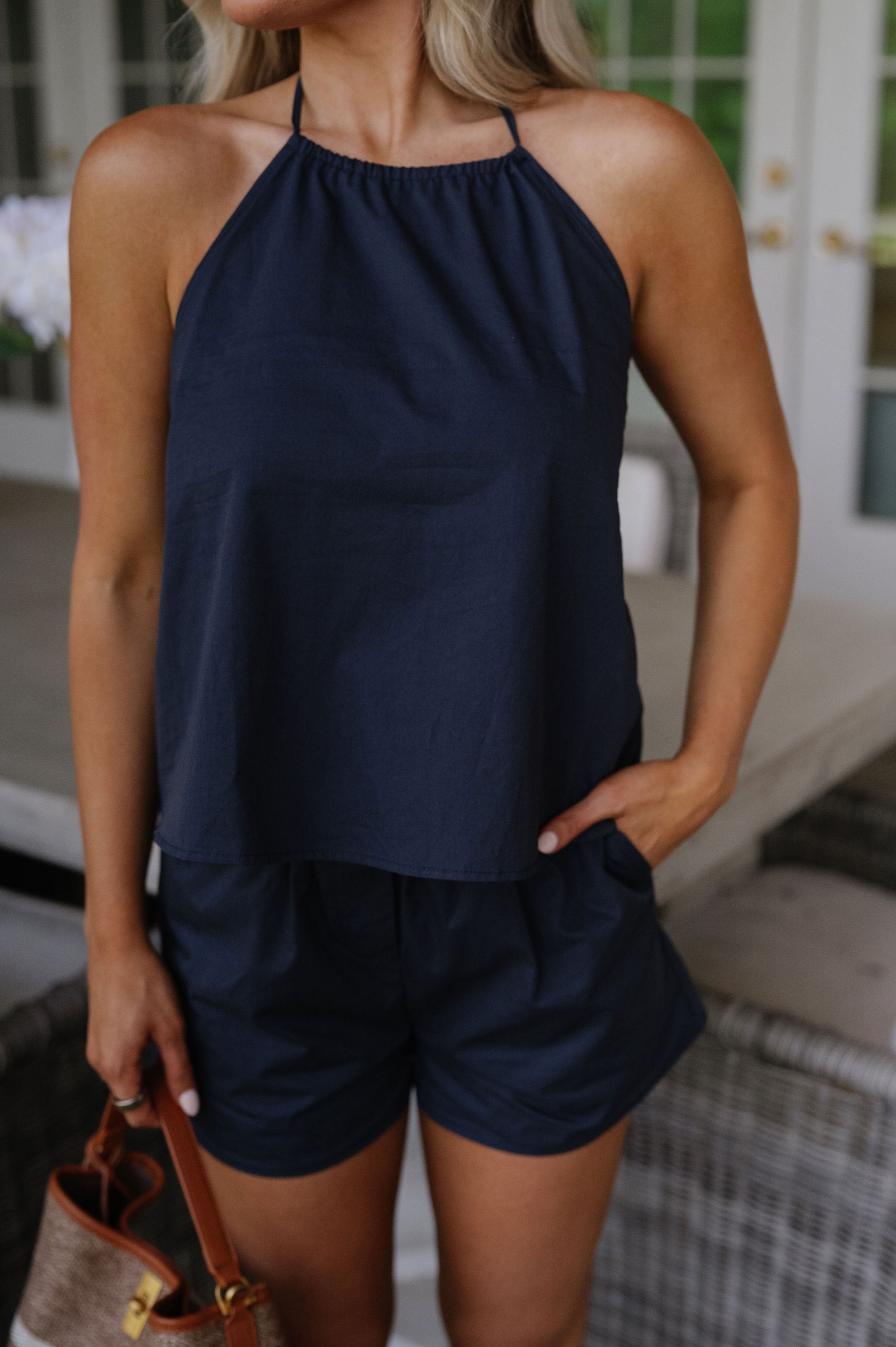 Rainey Shorts Set-Navy