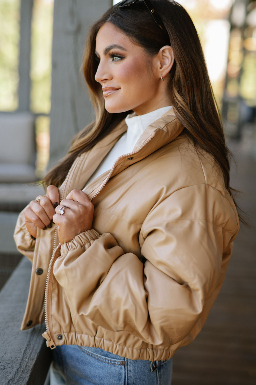 DOORBUSTER// Sasha Puffer Jacket- Khaki