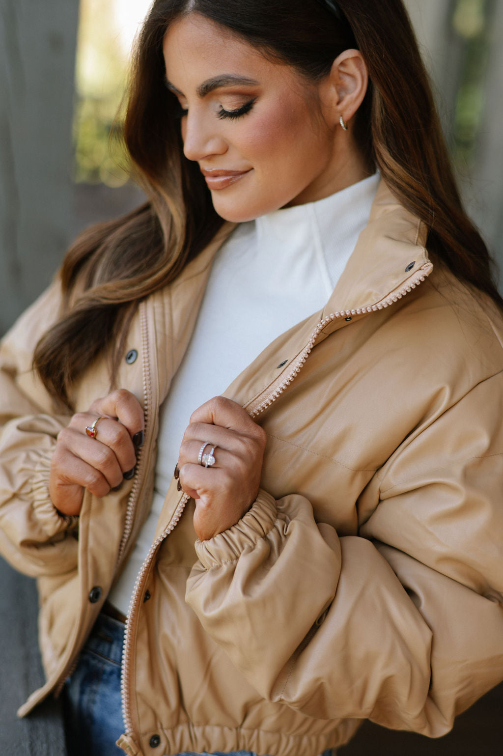 DOORBUSTER// Sasha Puffer Jacket- Khaki