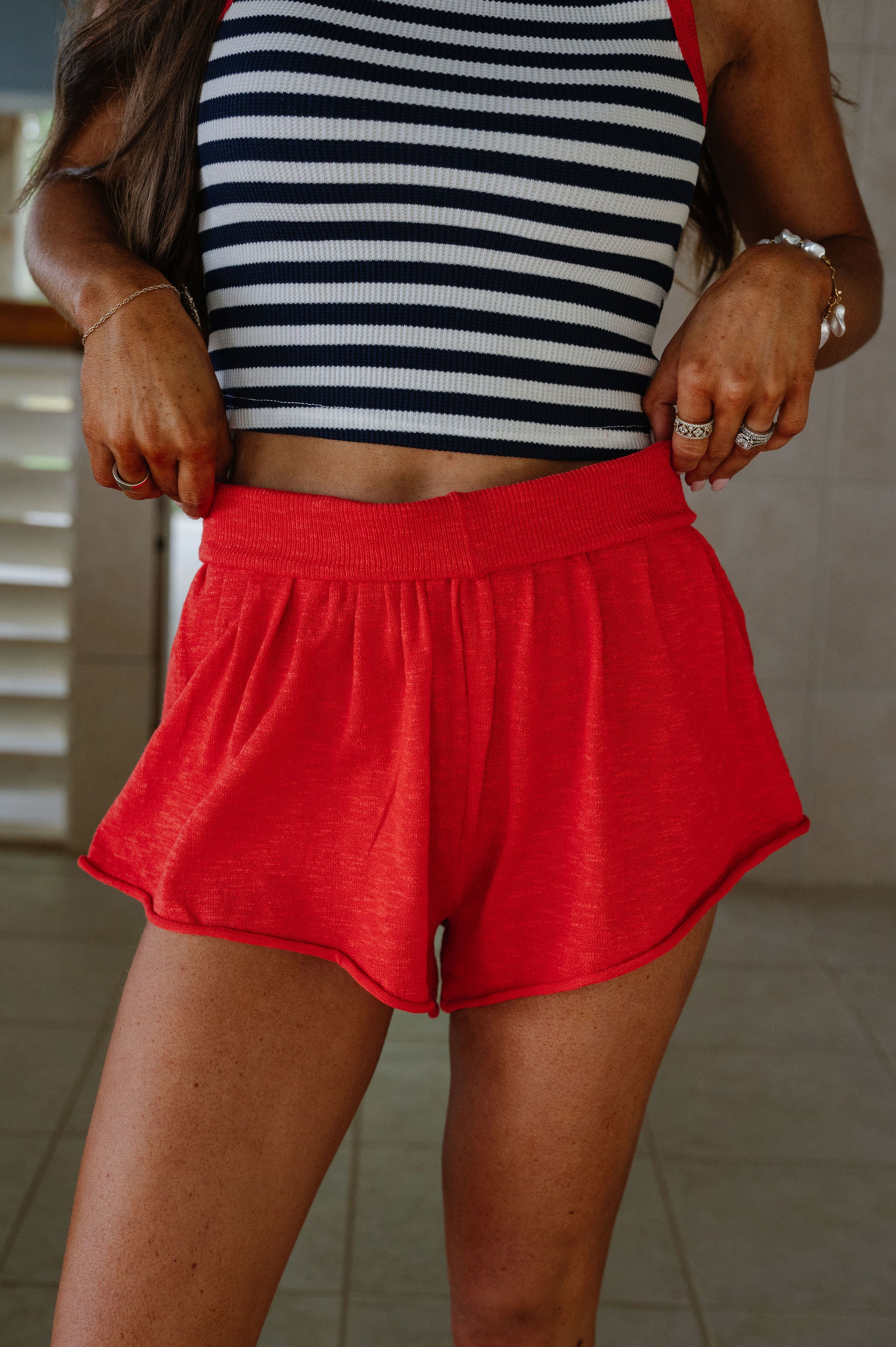 Cherry Knit Short