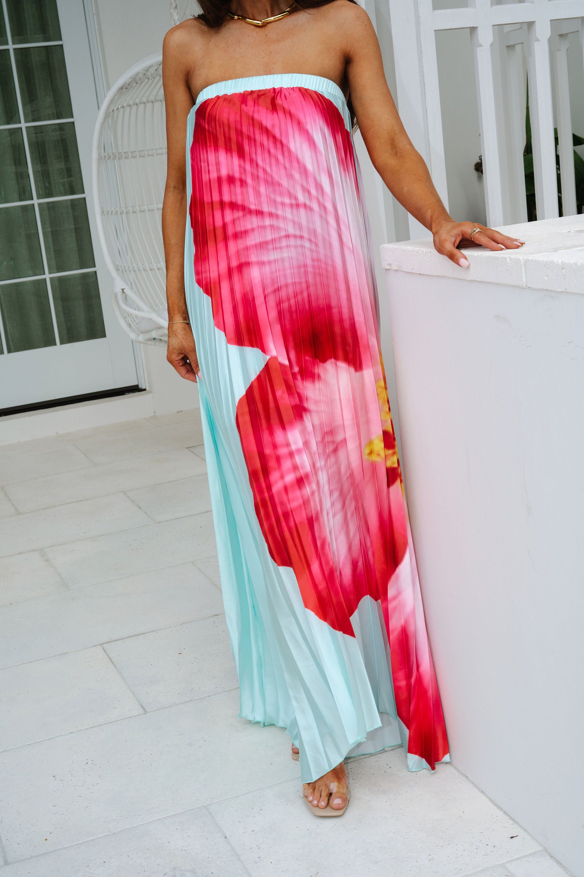 Pugh Floral Maxi Dress-Mint