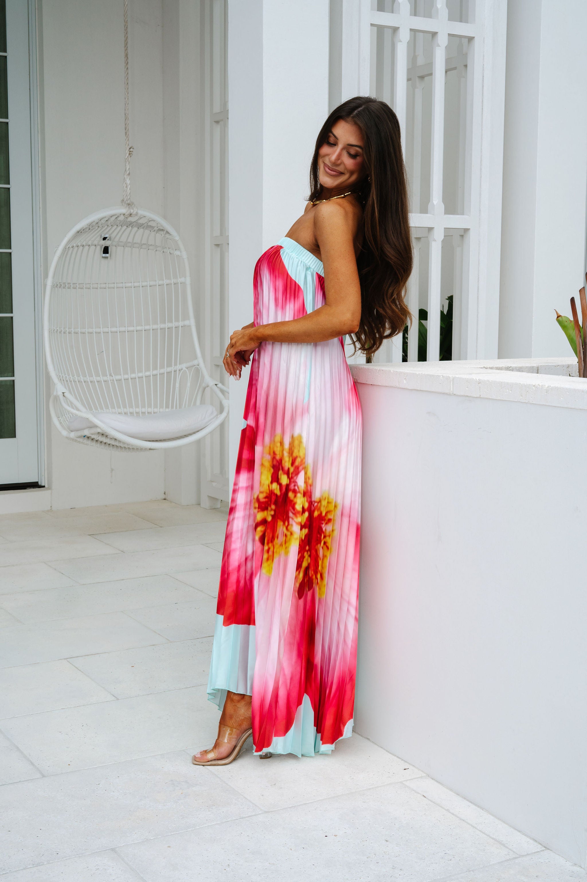 Pugh Floral Maxi Dress-Mint