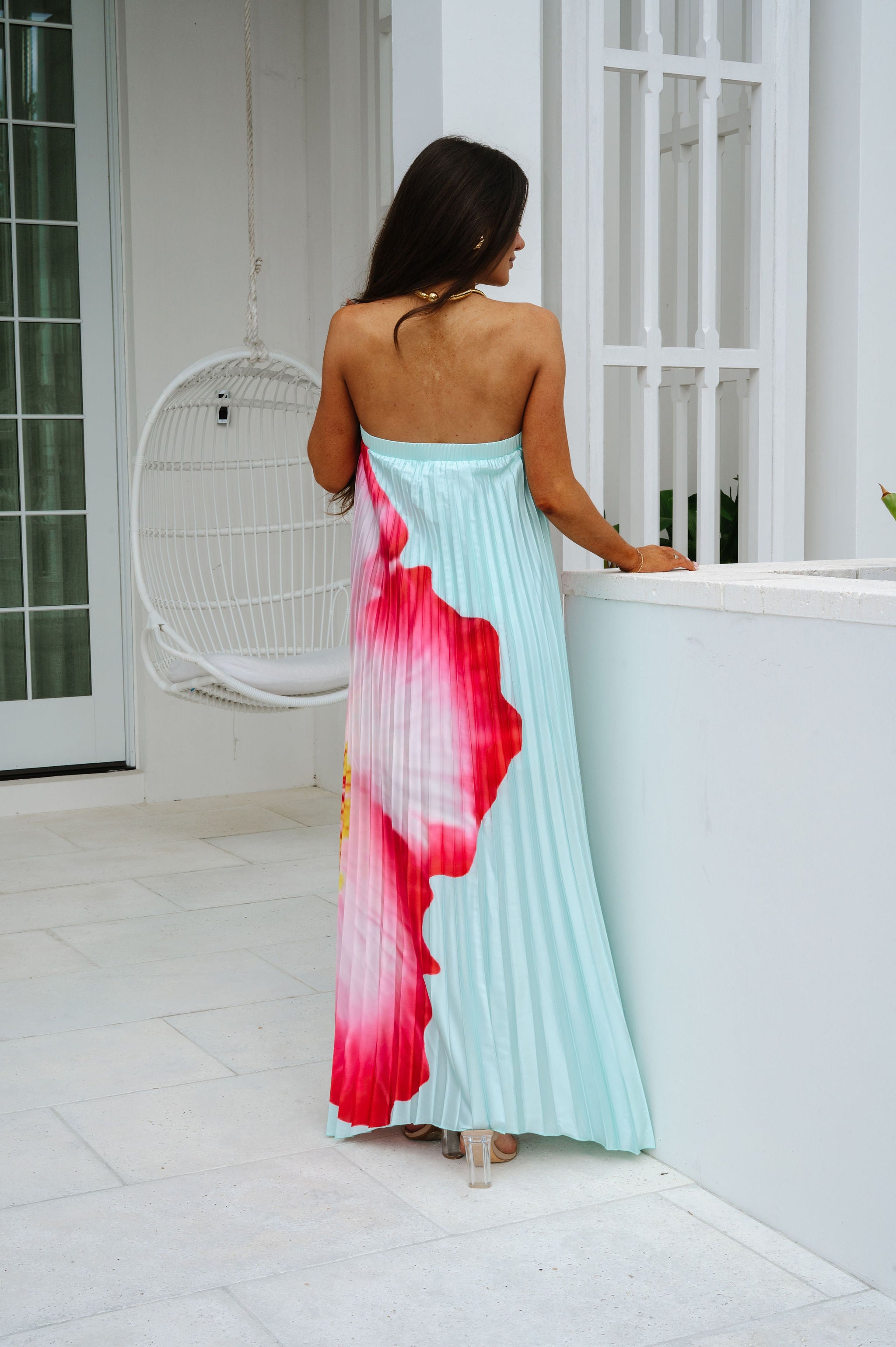 Pugh Floral Maxi Dress-Mint