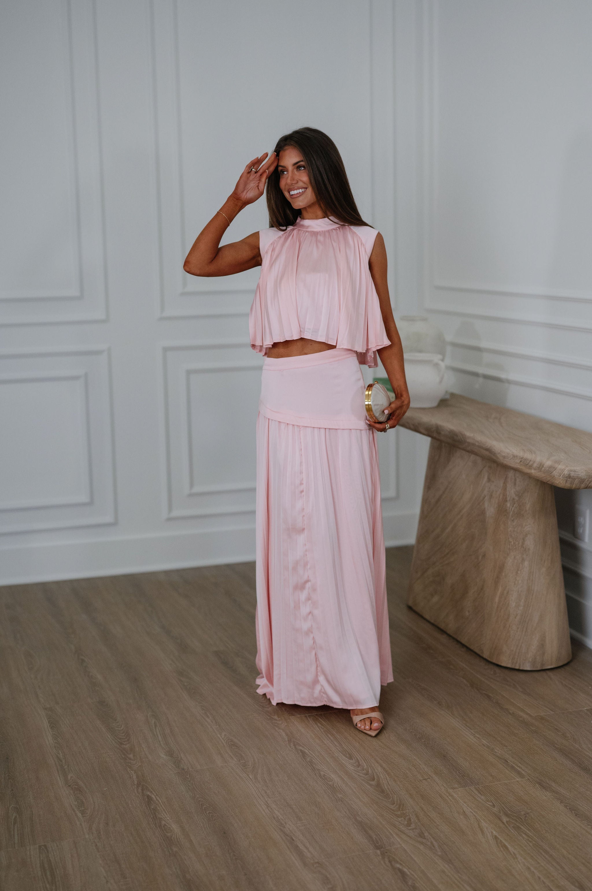 Nula Skirt Set-Pink