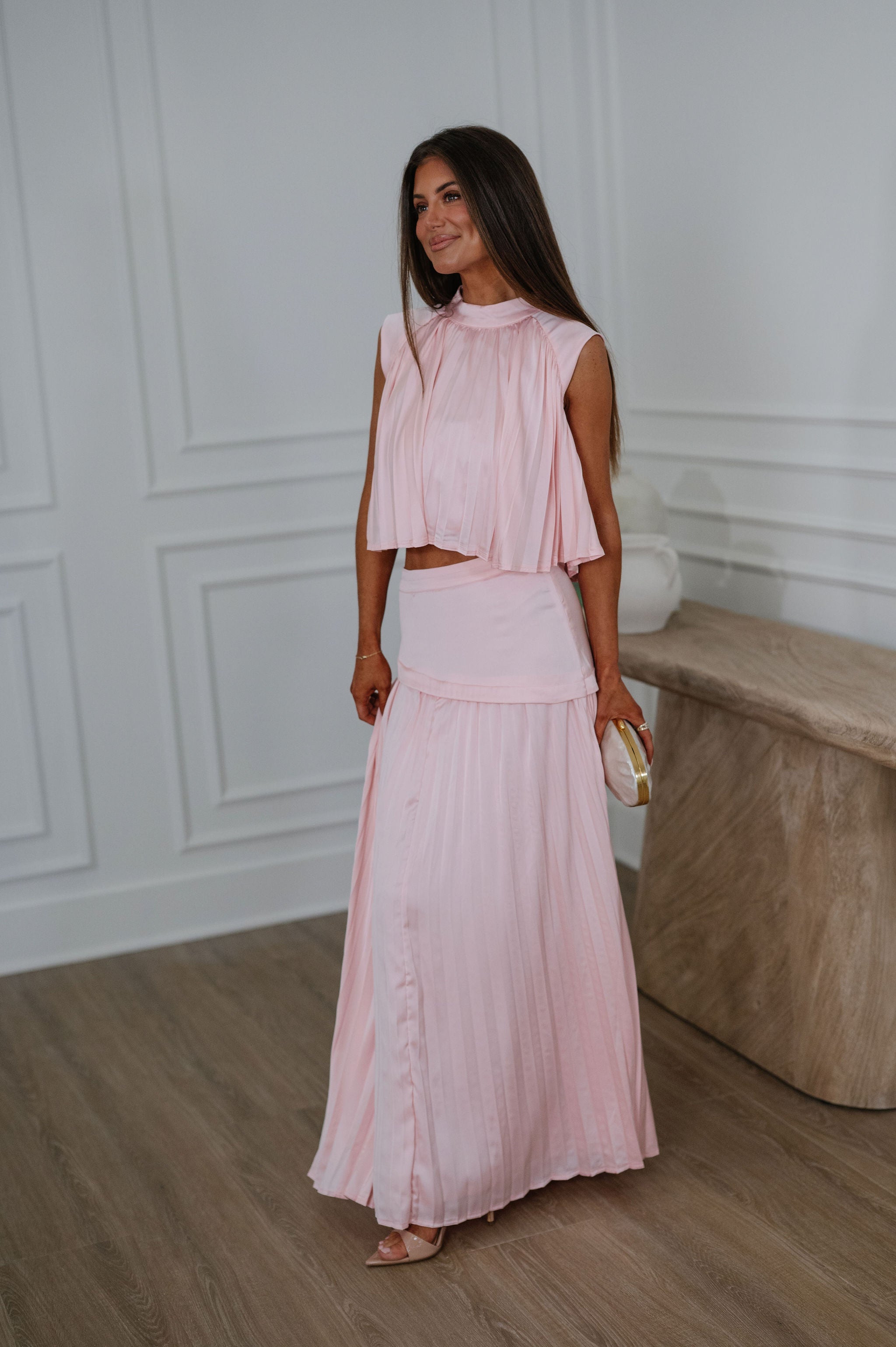 Nula Skirt Set-Pink