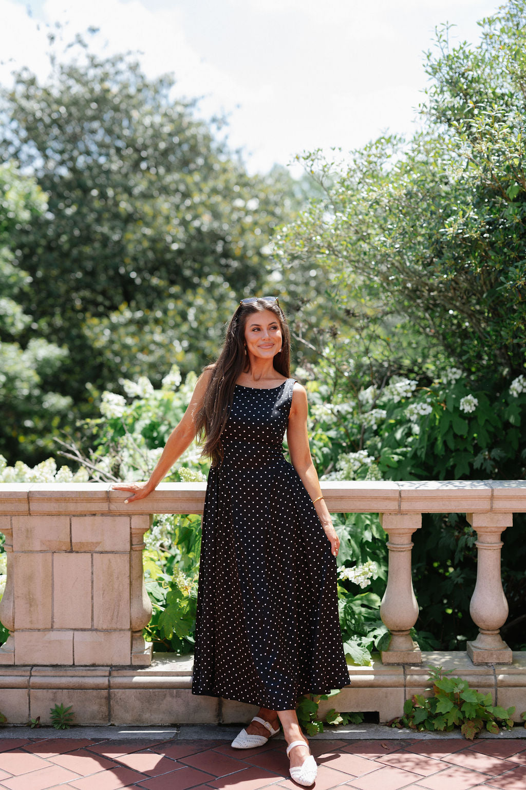 Polly Midi Dress-Polka Dot