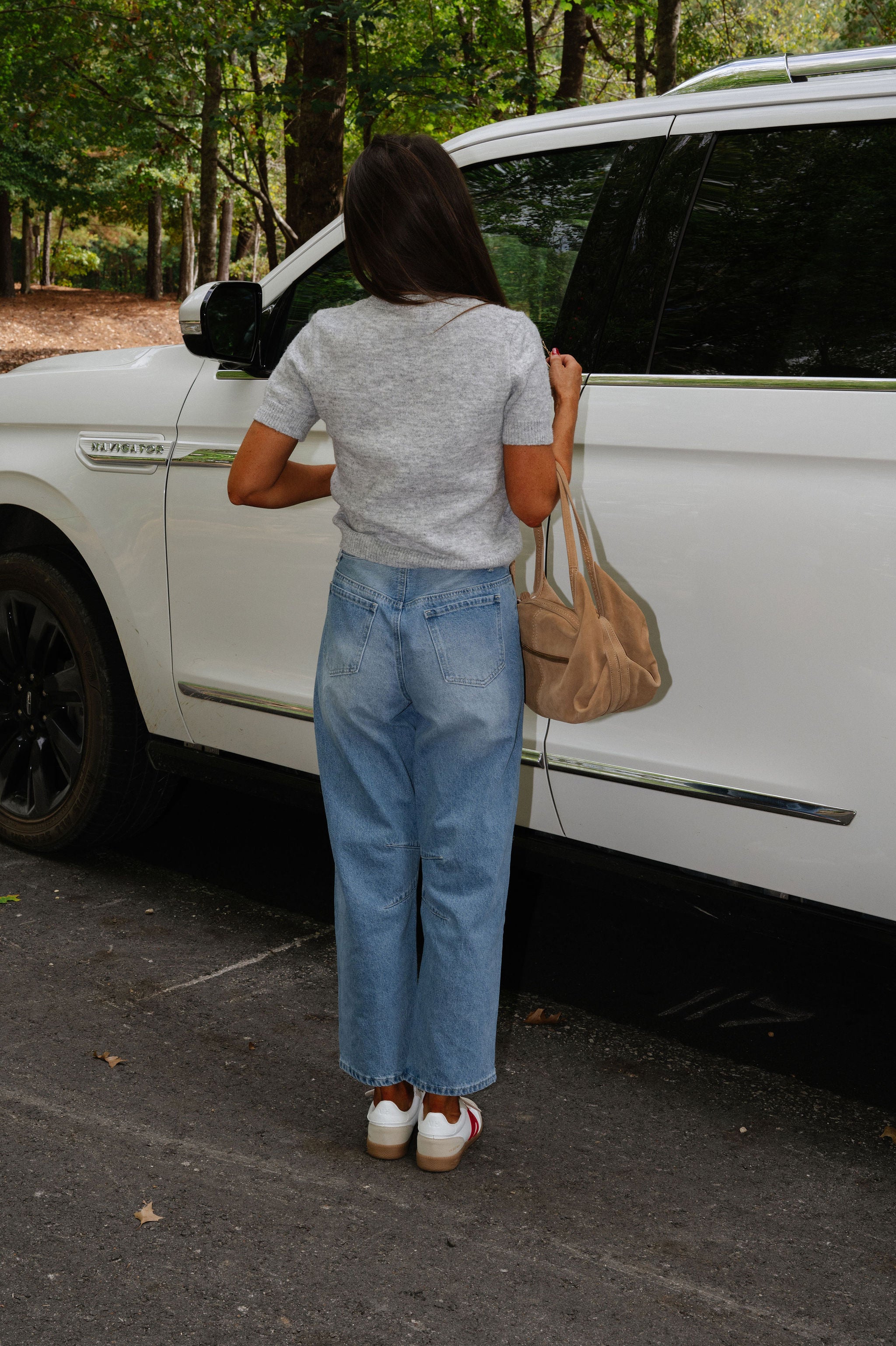 Adri Knit Sweater-Heather Grey