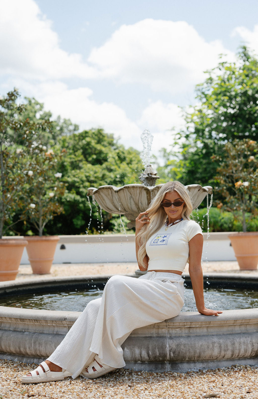 Jenny Wide Leg Pants-Oatmeal