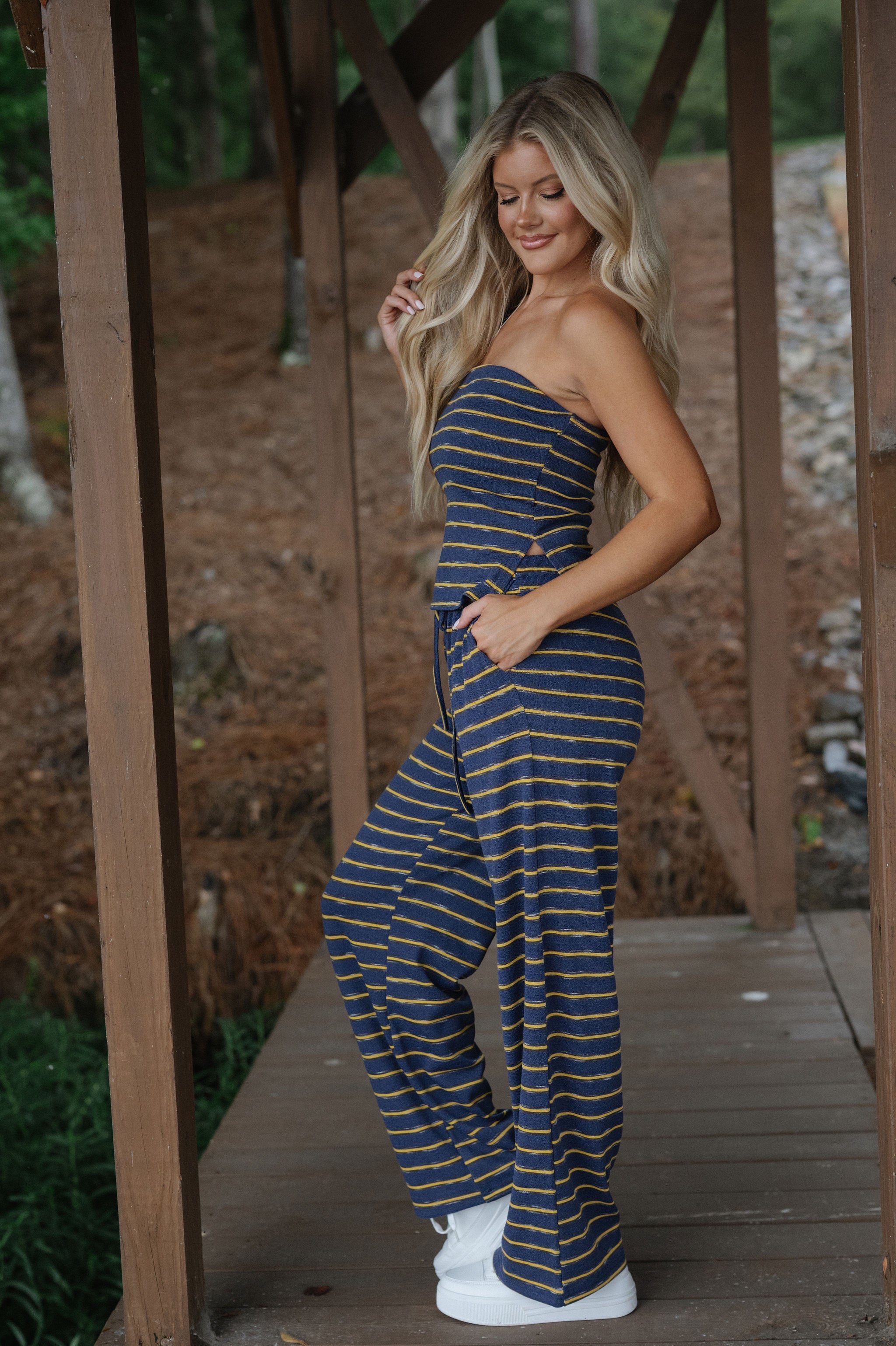 Archie Pants Set-Vintage Navy
