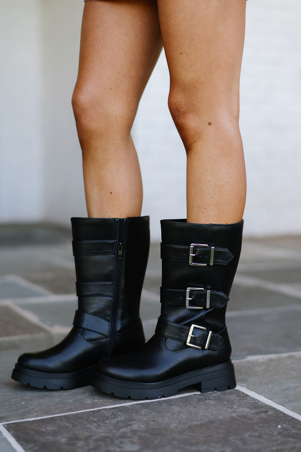 Warford Moto Boots-Black