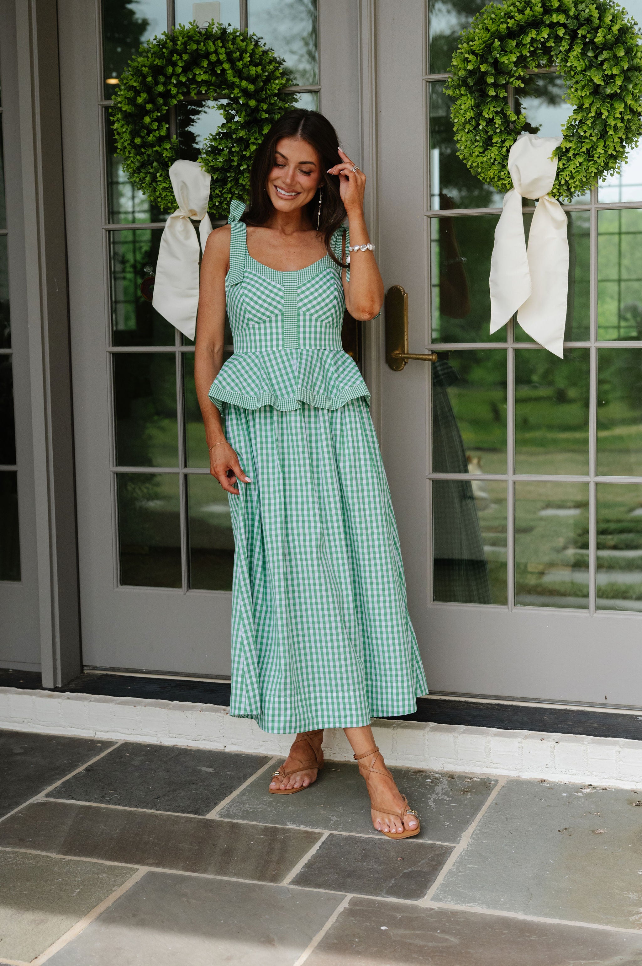 Marty Midi Dress-Green