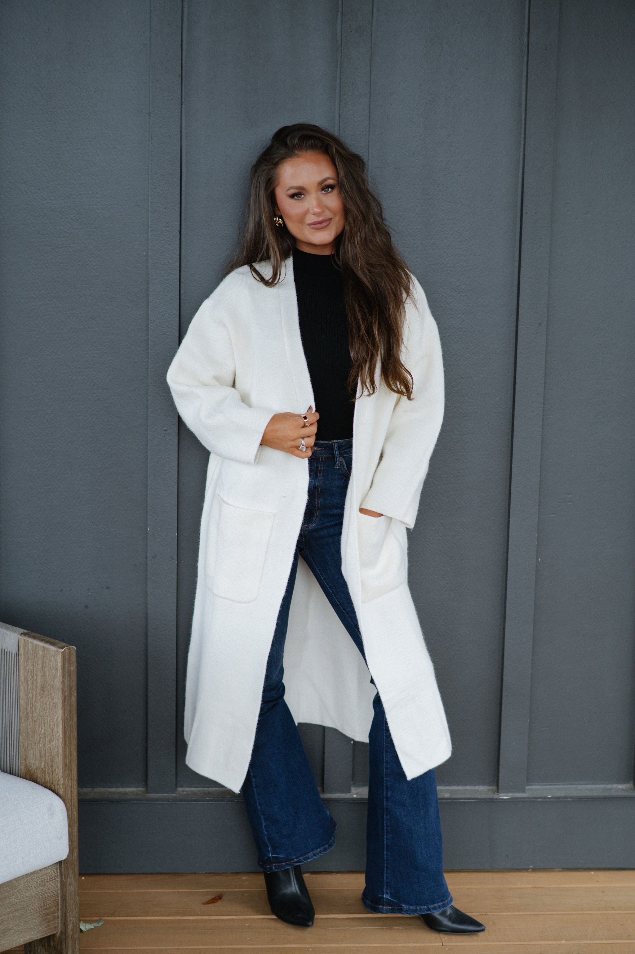 Beverly Oversized Cardigan- Ivory