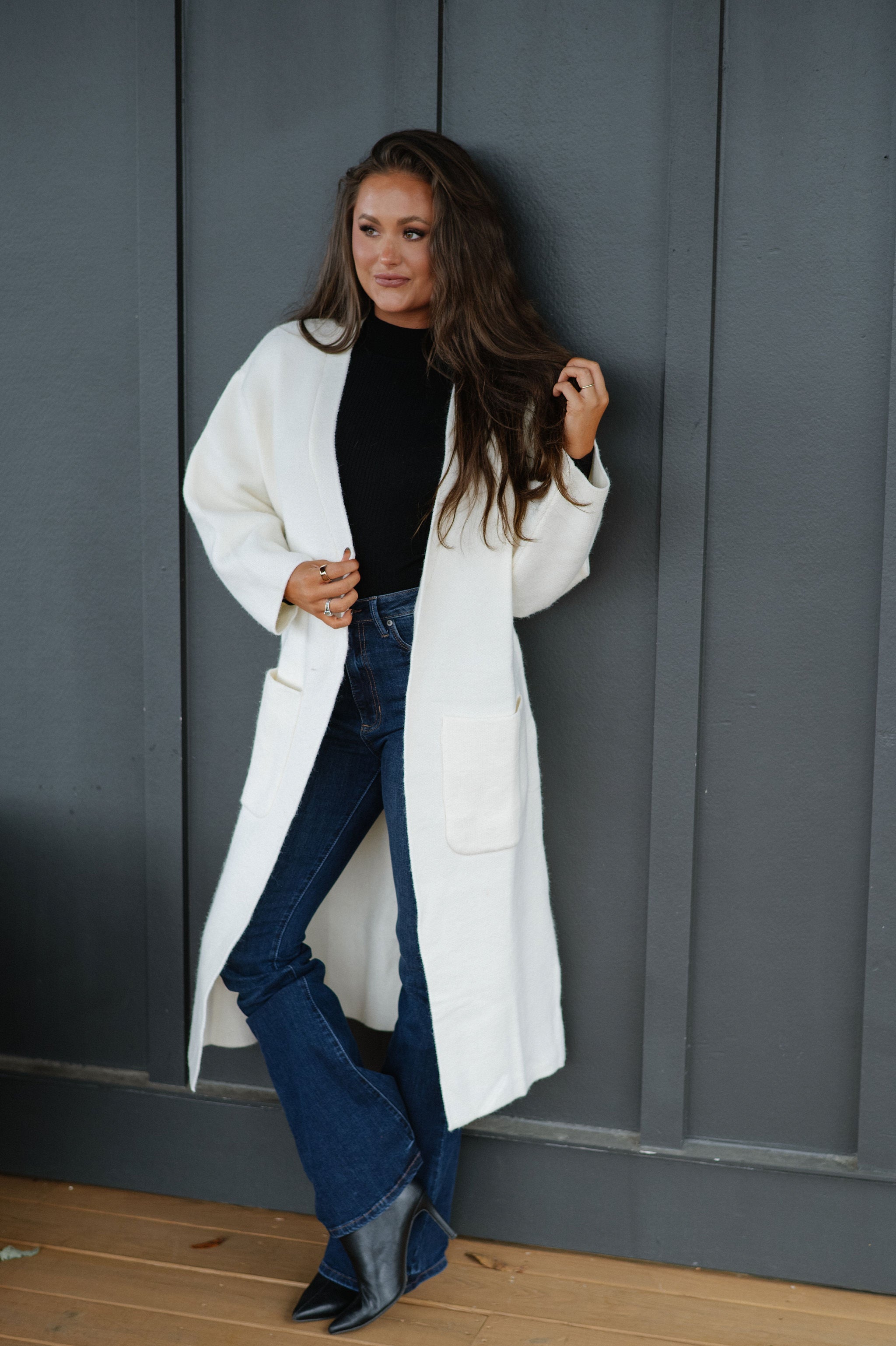 Beverly Oversized Cardigan- Ivory