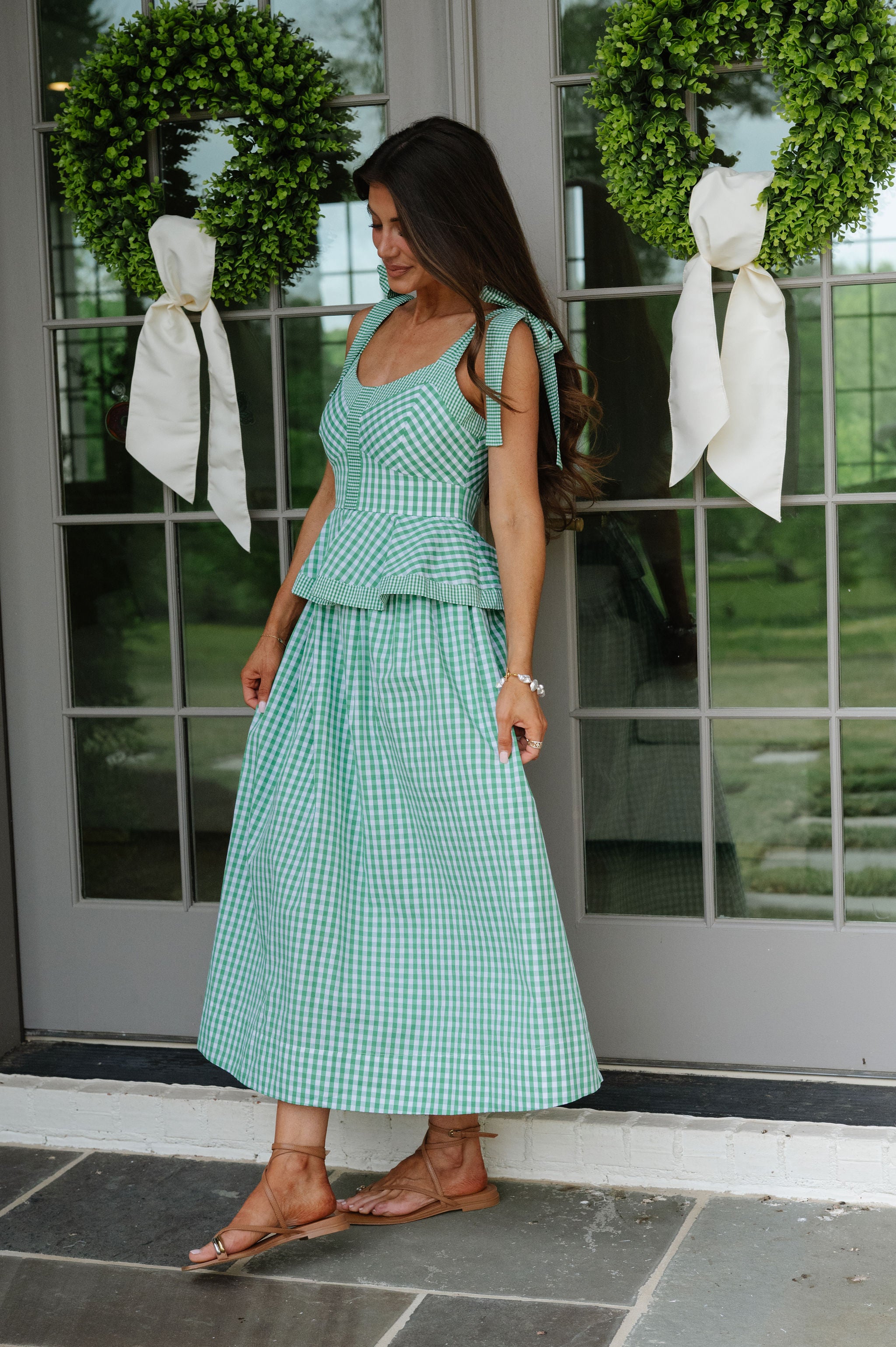 Marty Midi Dress-Green