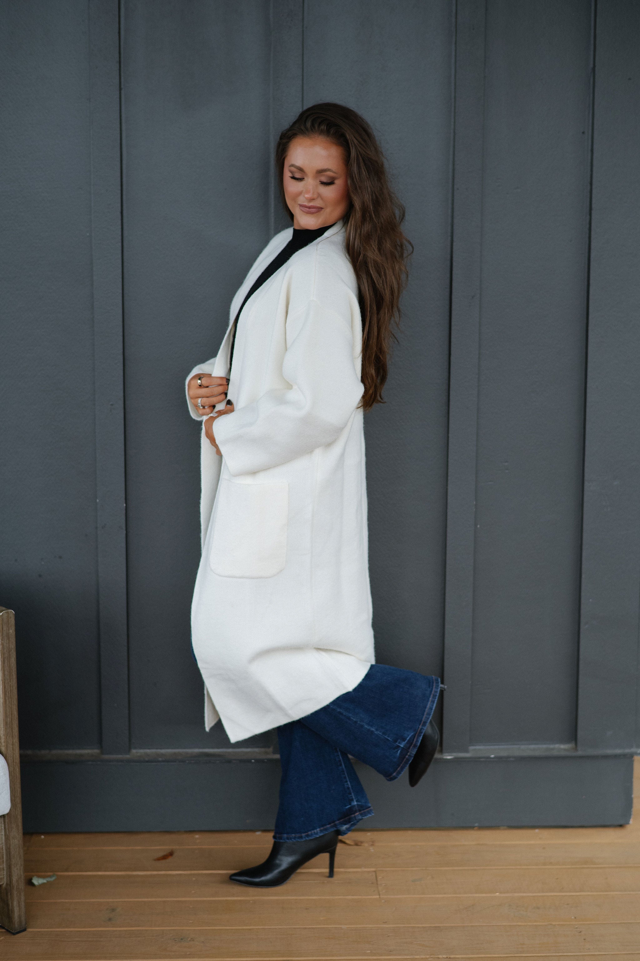 Beverly Oversized Cardigan- Ivory