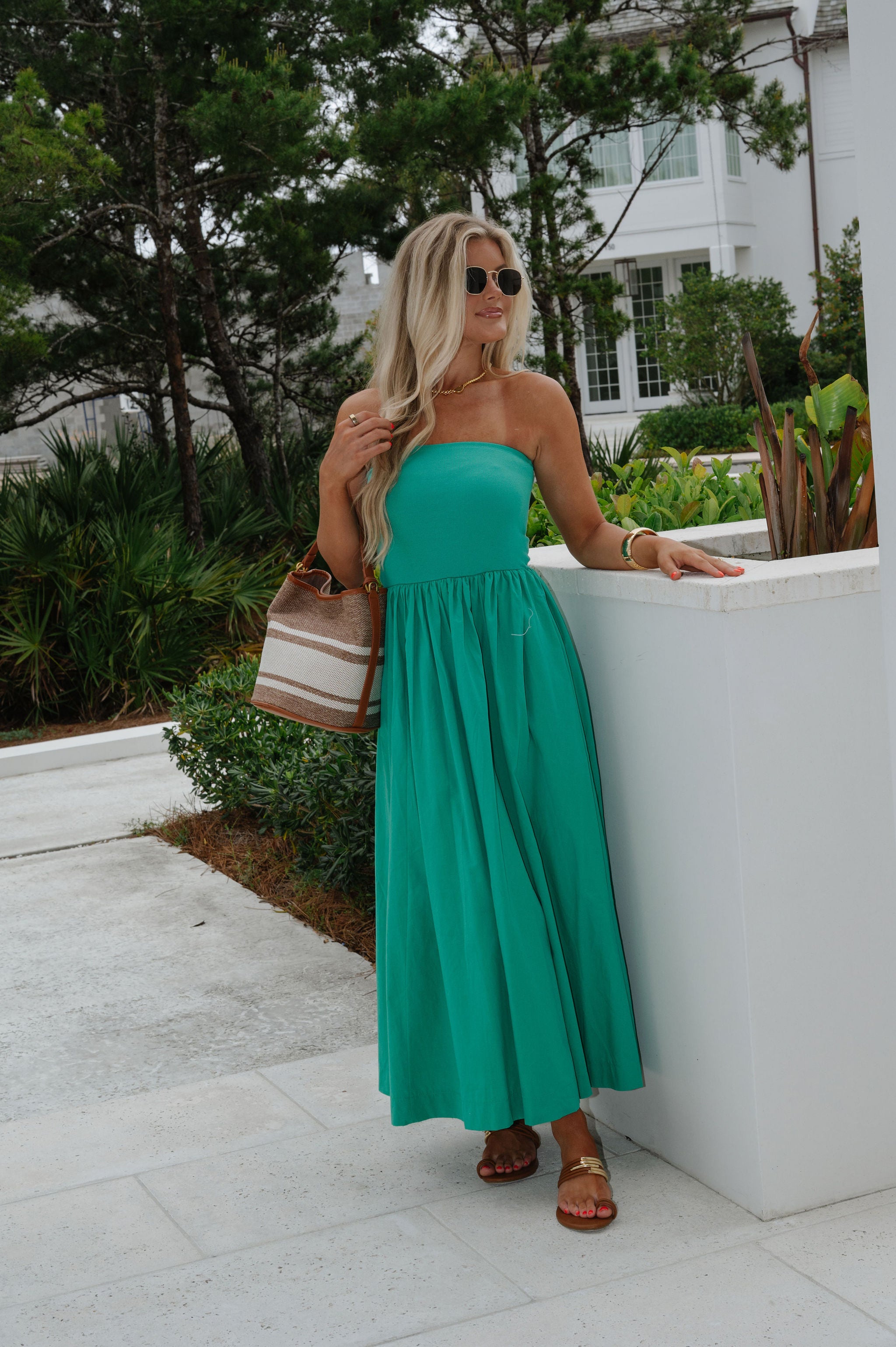 Millie Maxi Dress-Green