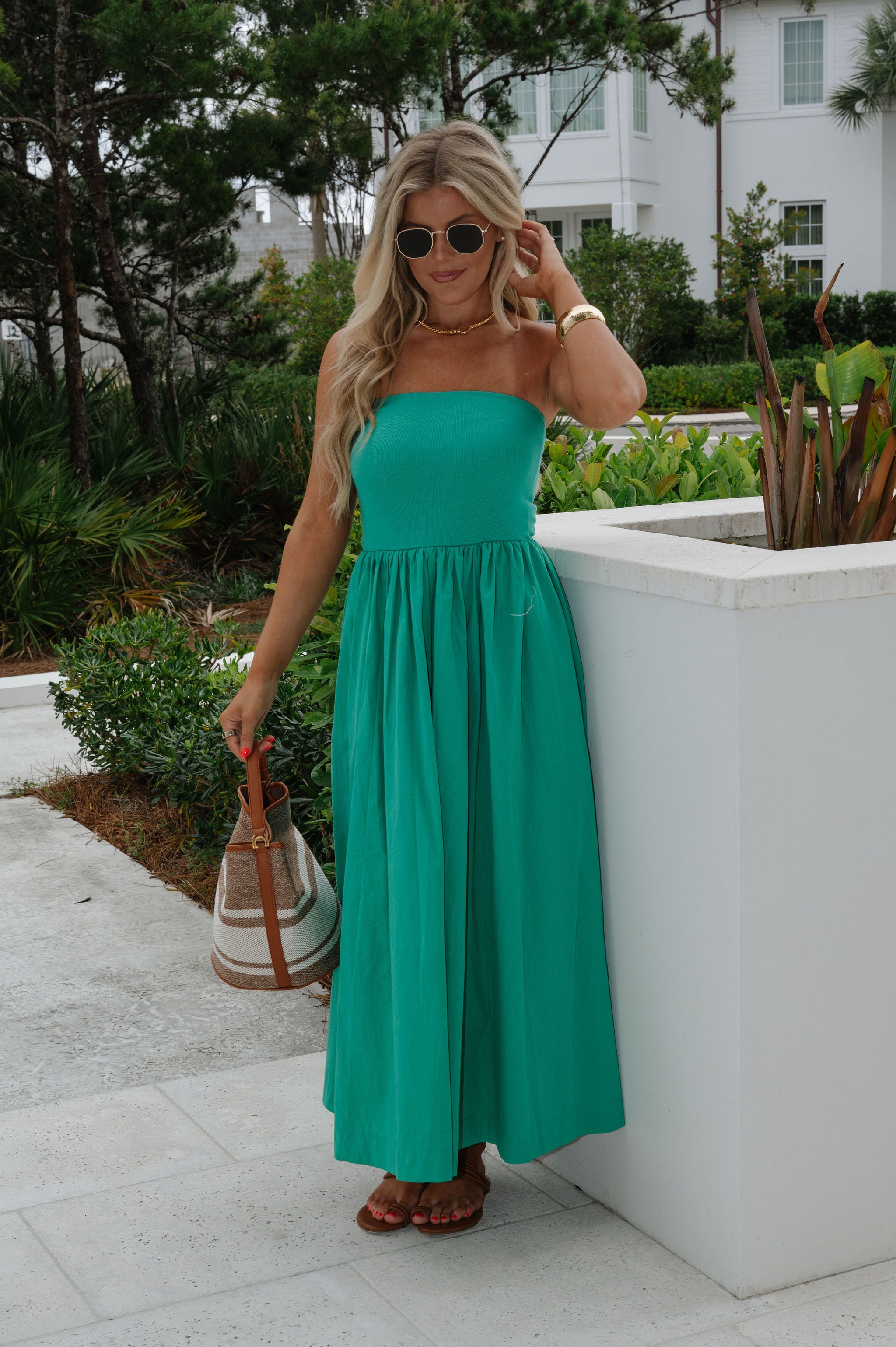 Millie Maxi Dress-Green