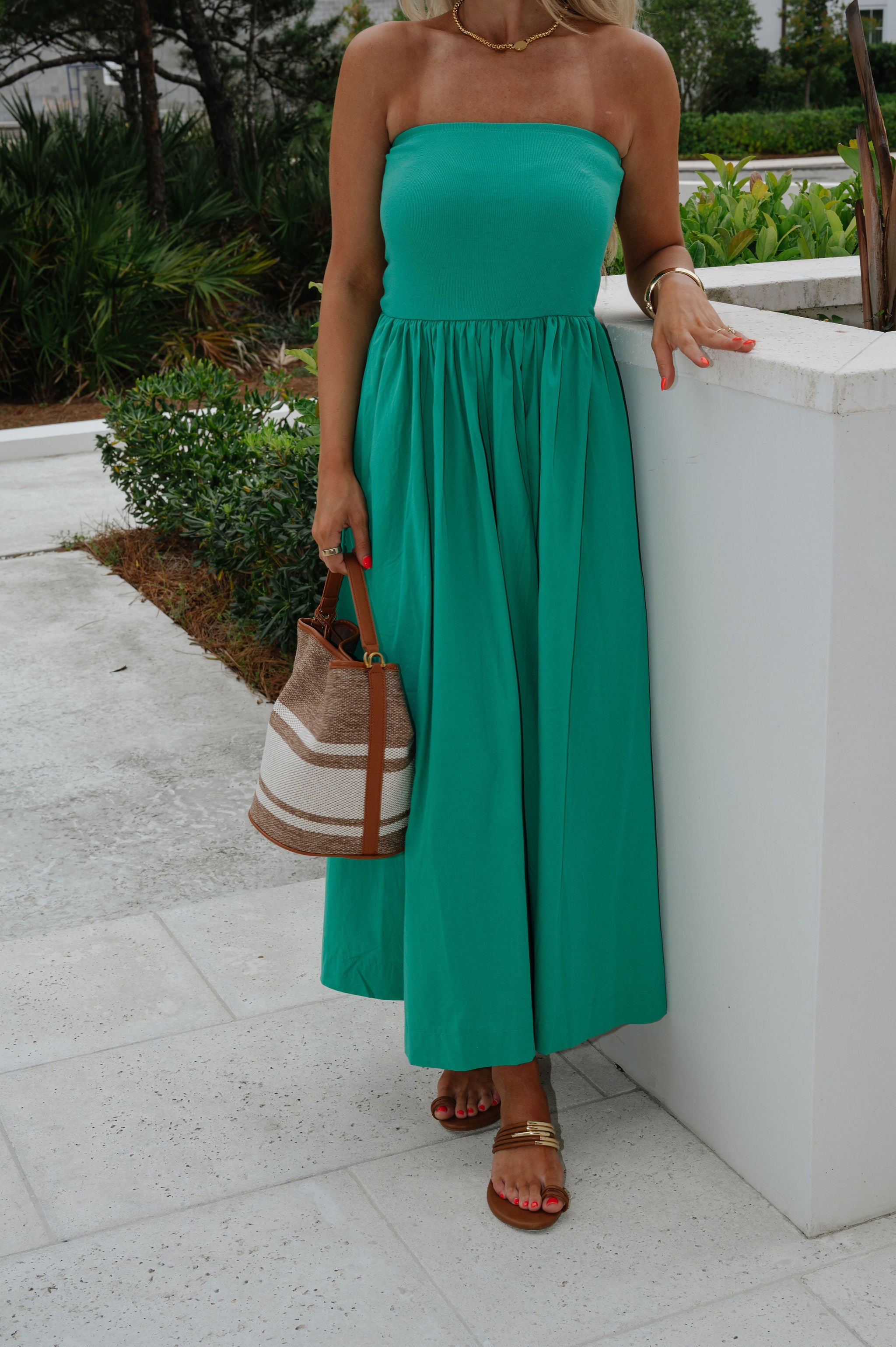 Millie Maxi Dress-Green