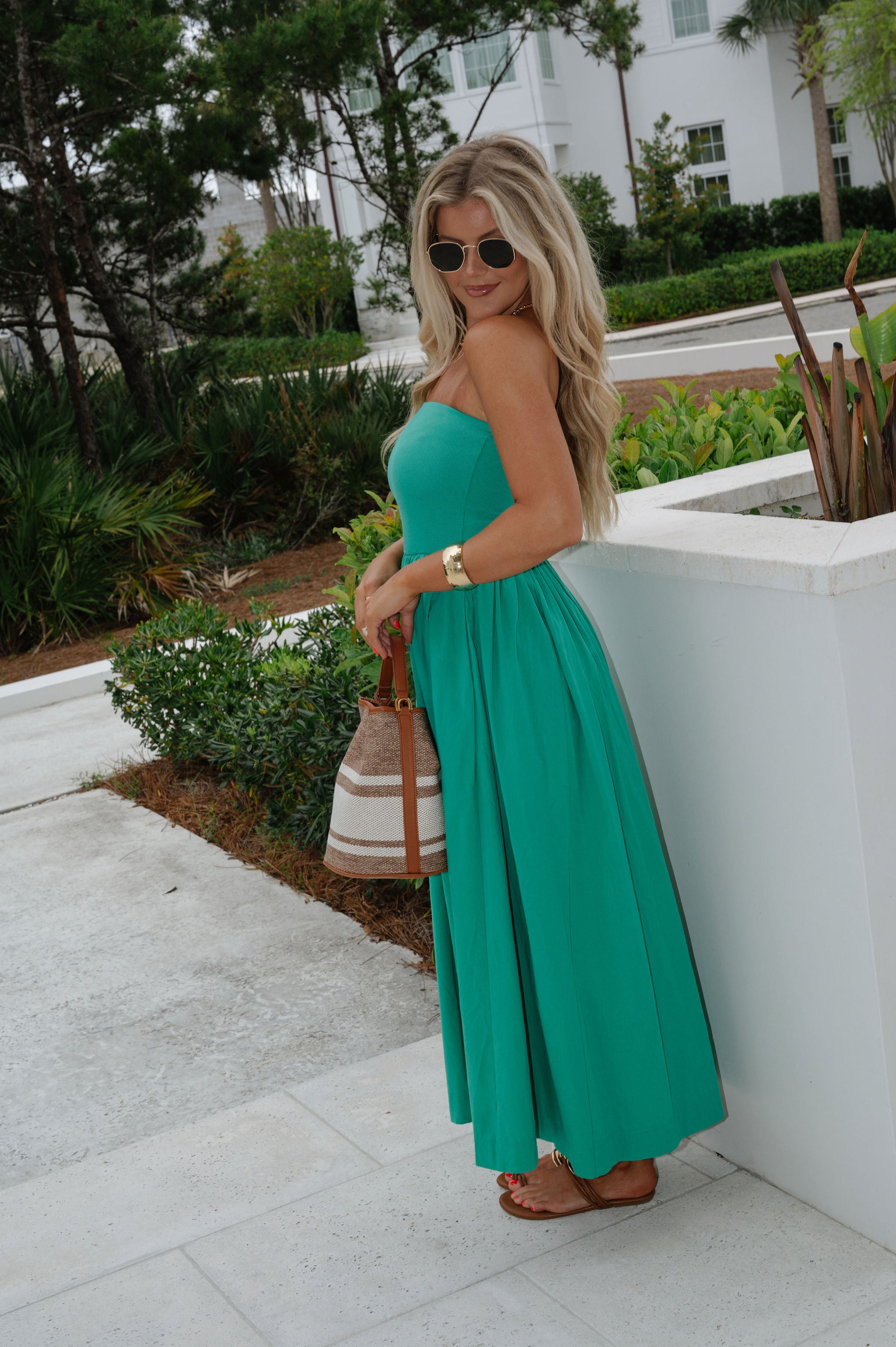 Millie Maxi Dress-Green