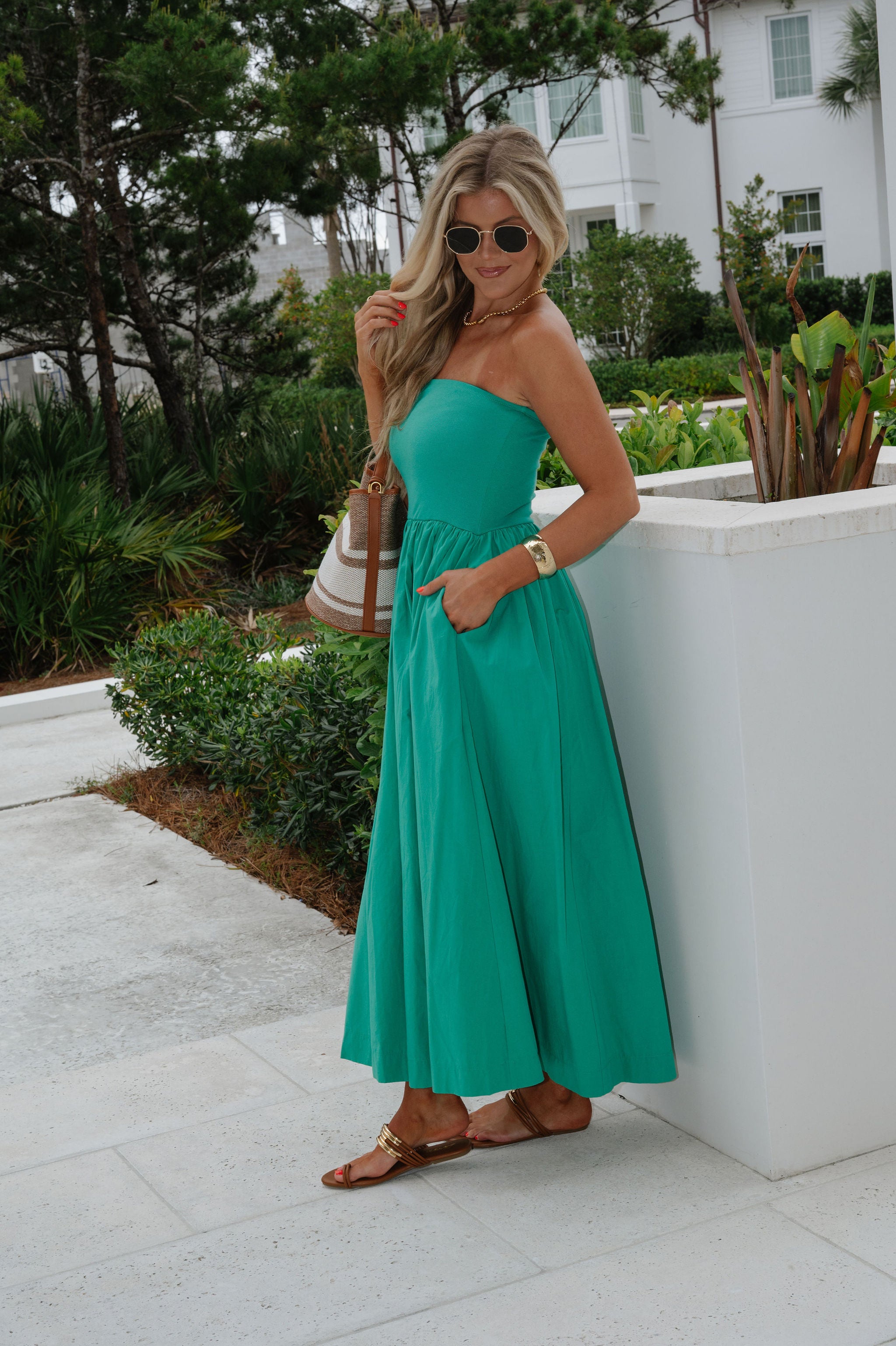 Millie Maxi Dress-Green