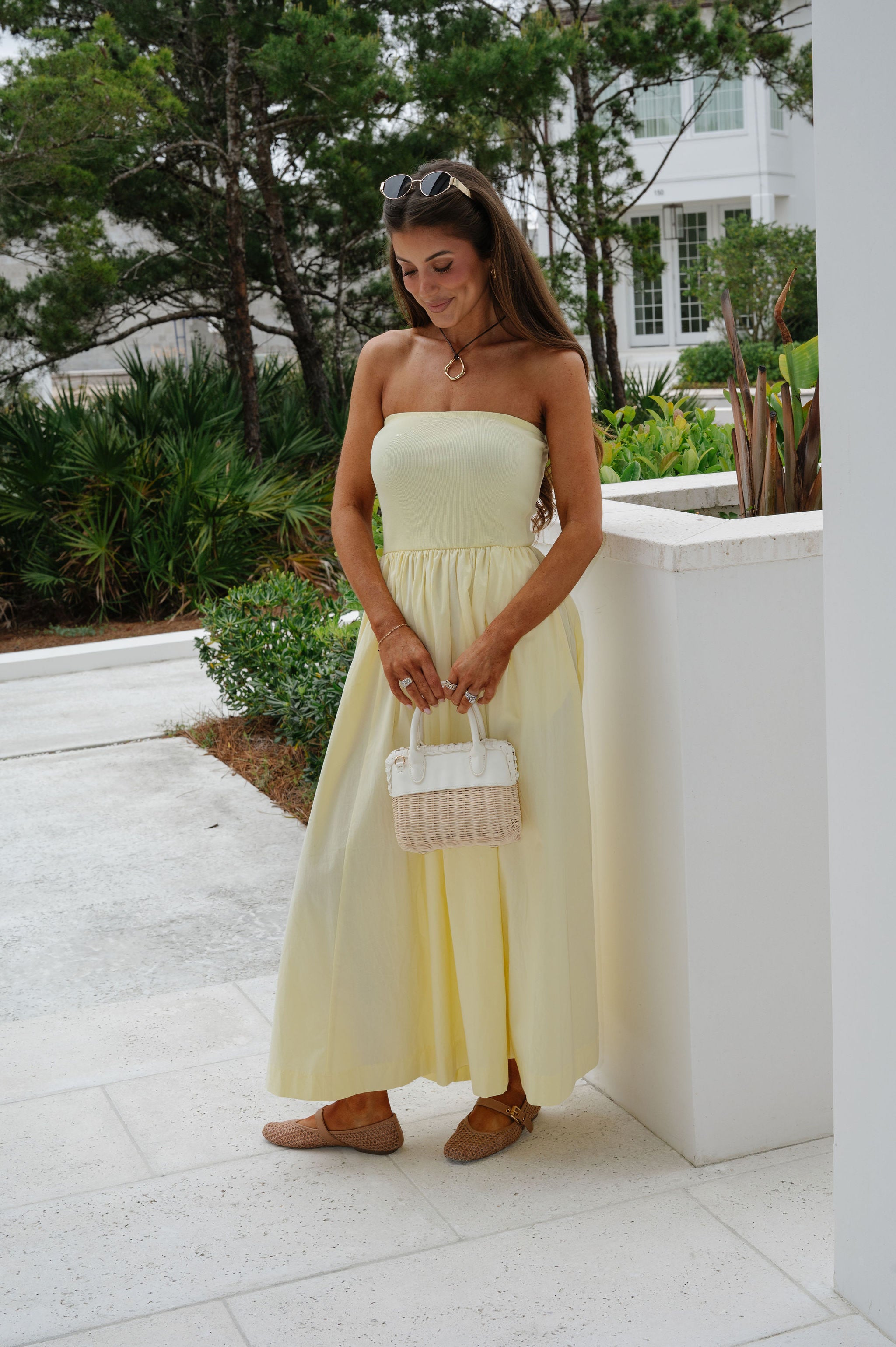 Millie Maxi Dress-Pale Yellow