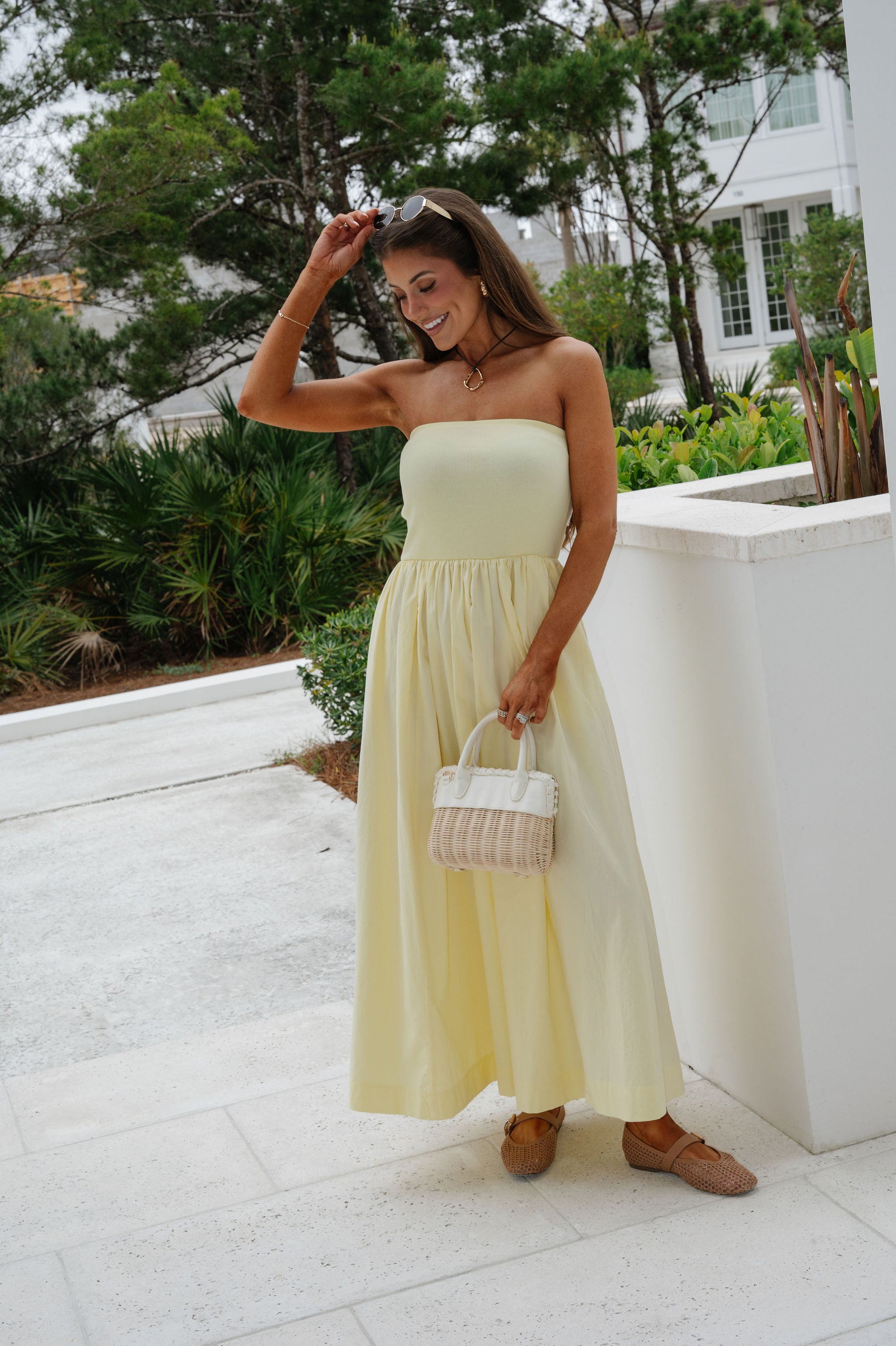 Millie Maxi Dress-Pale Yellow